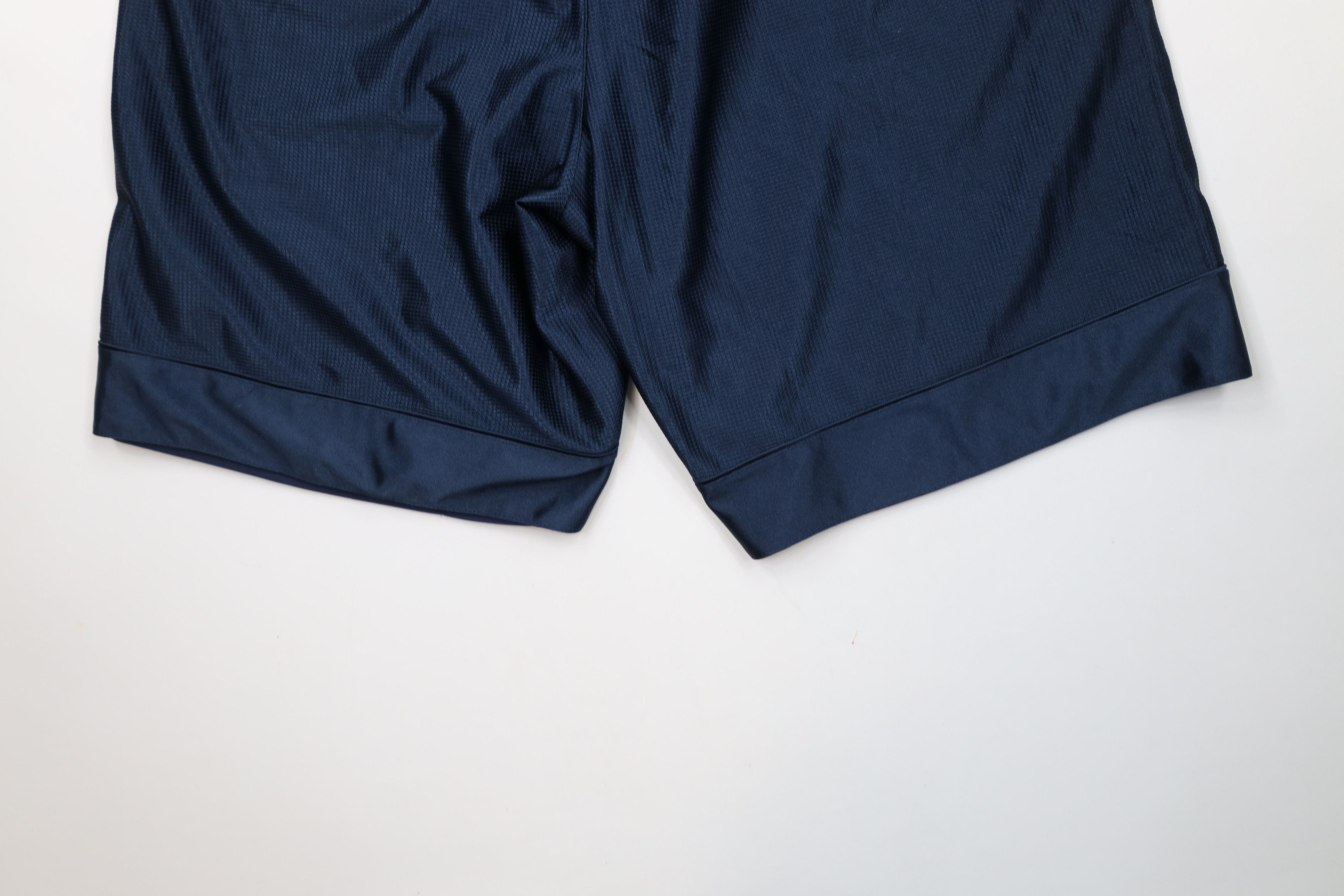 Nike × Vintage Vintage 90s Y2K Nike Mini Swoosh Heavyweight Shorts Blue Size US 34 / EU 50 - 12 Thumbnail