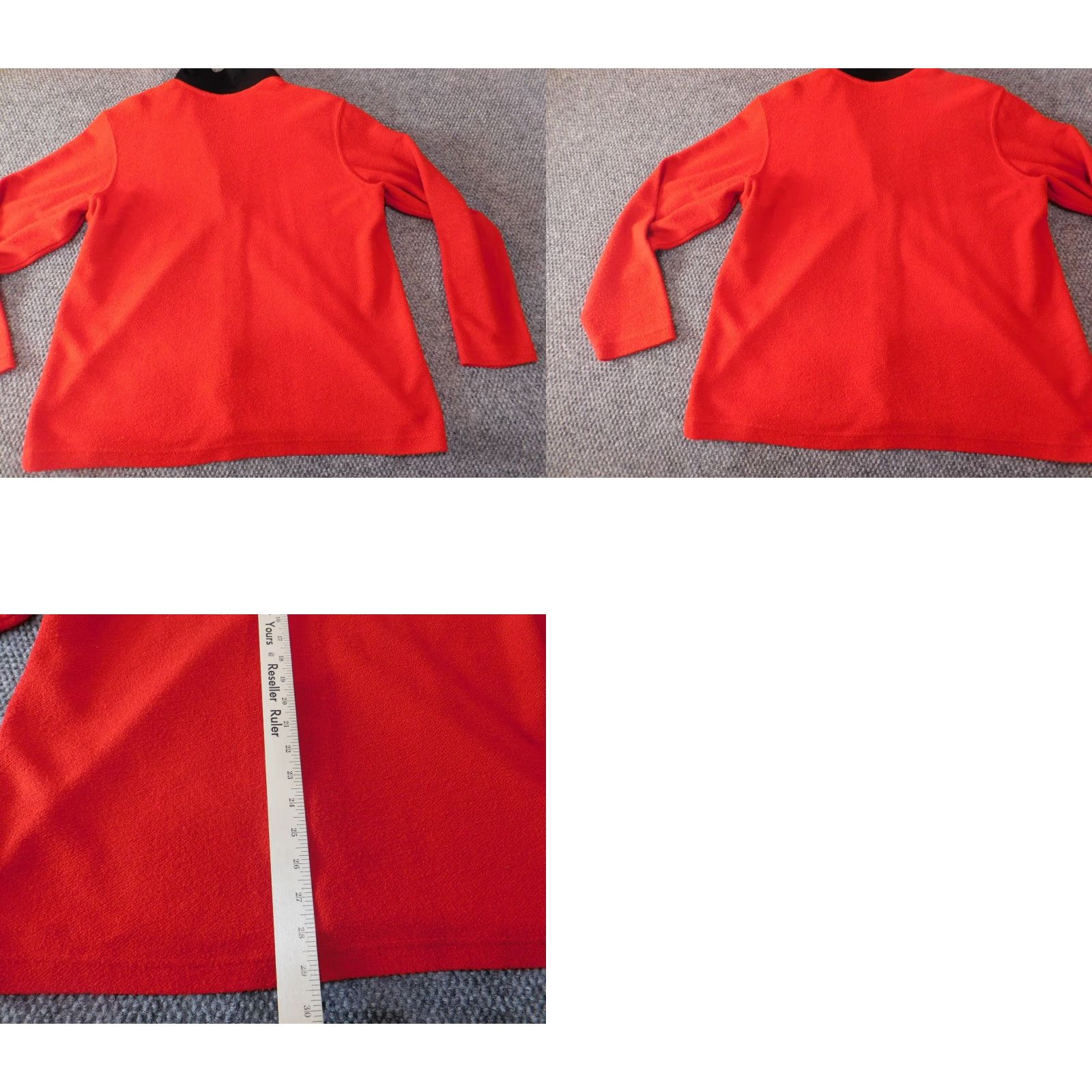 Vintage Bobbie Brooks Womens Jacket Large Red zip fur Button Collar solid Long Sleeve Mid-Length Fall Spring Size L / US 10 / IT 46 - 8 Thumbnail