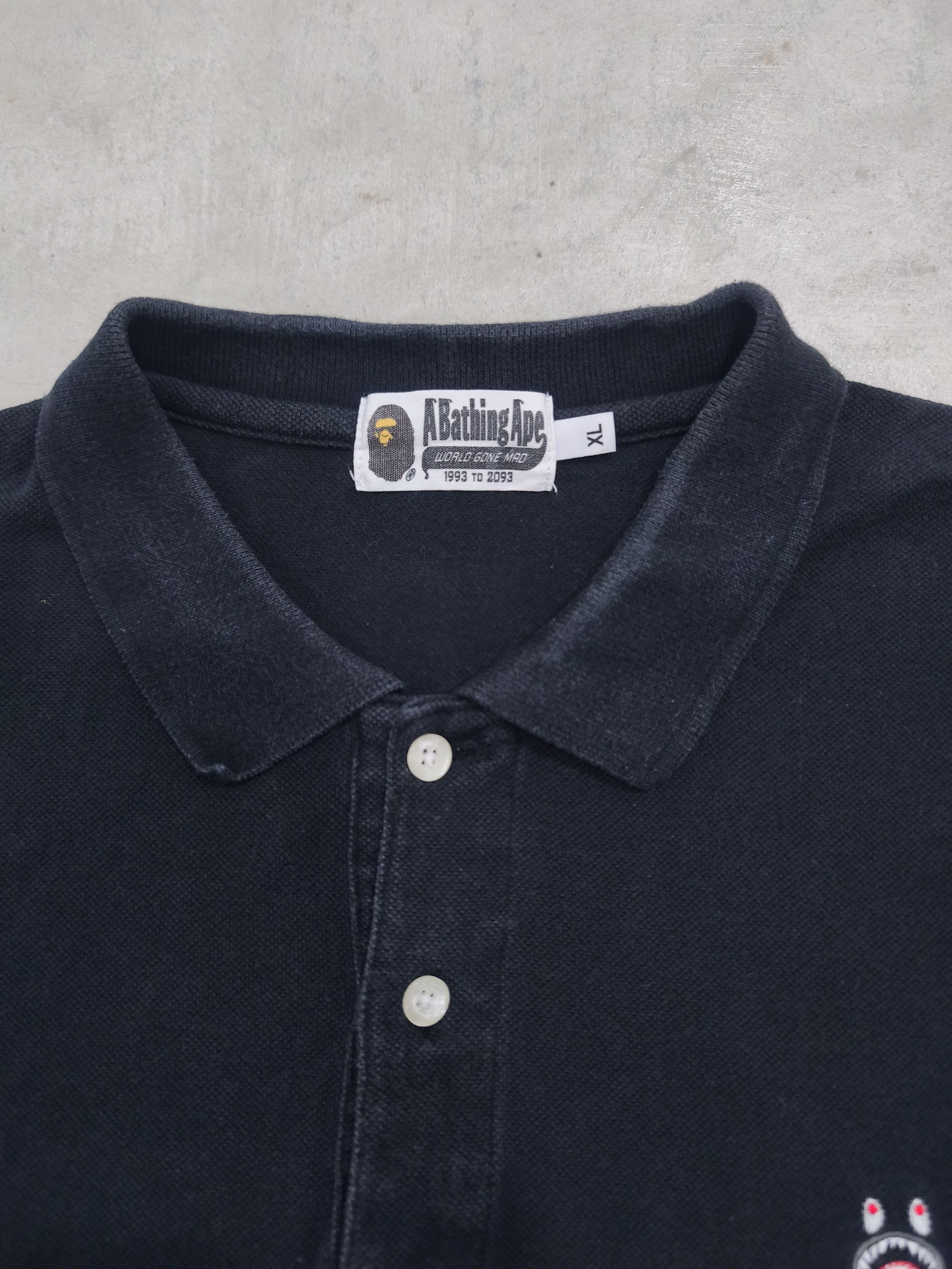Bape Bape 1 point Shark Logo Polo Shirt Size US XL / EU 56 / 4 - 5 Thumbnail