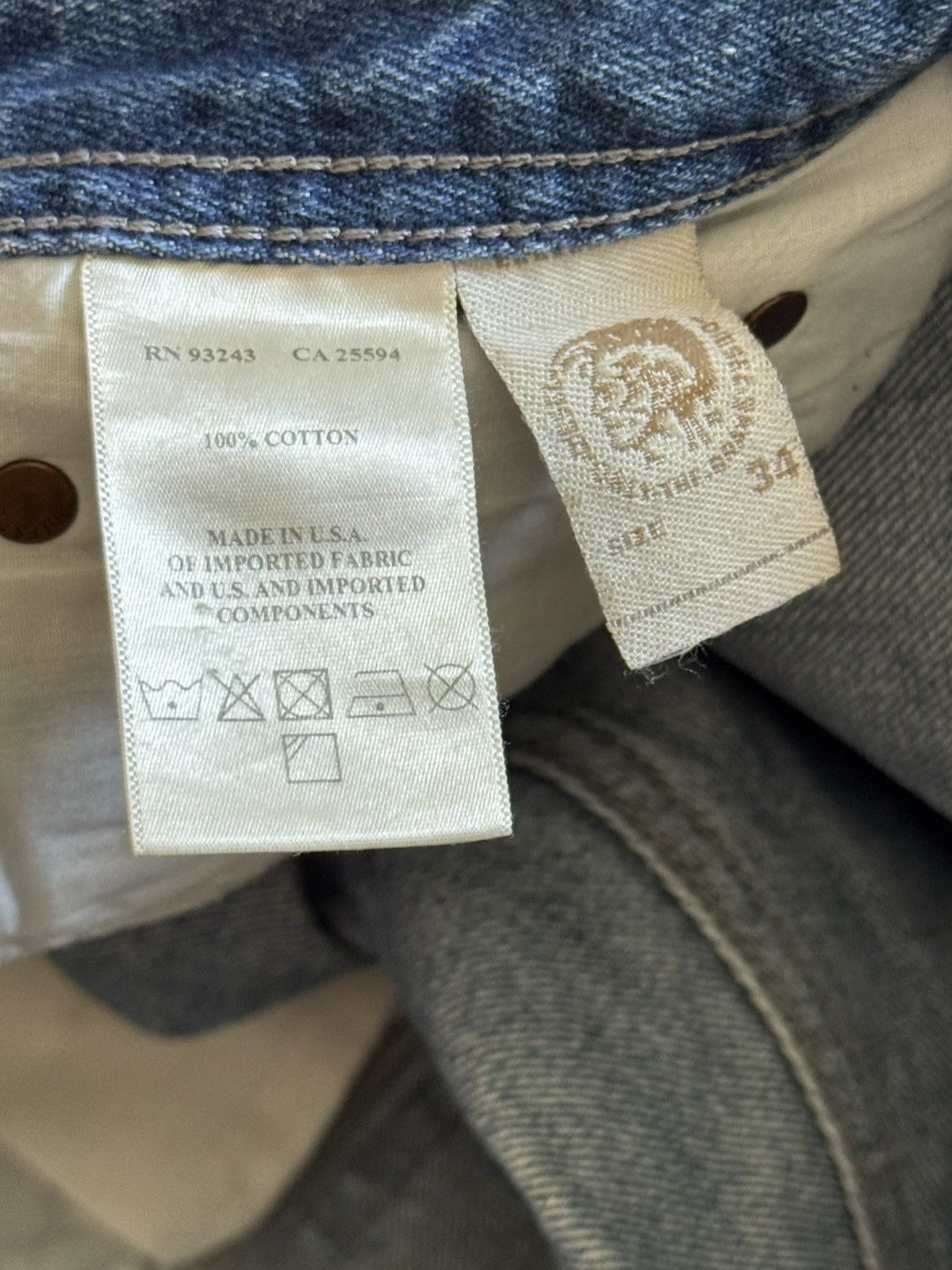 Diesel Diesel 34/32 Viker baggy pants trousers jeans denim casual Size US 34 / EU 50 - 11 Thumbnail