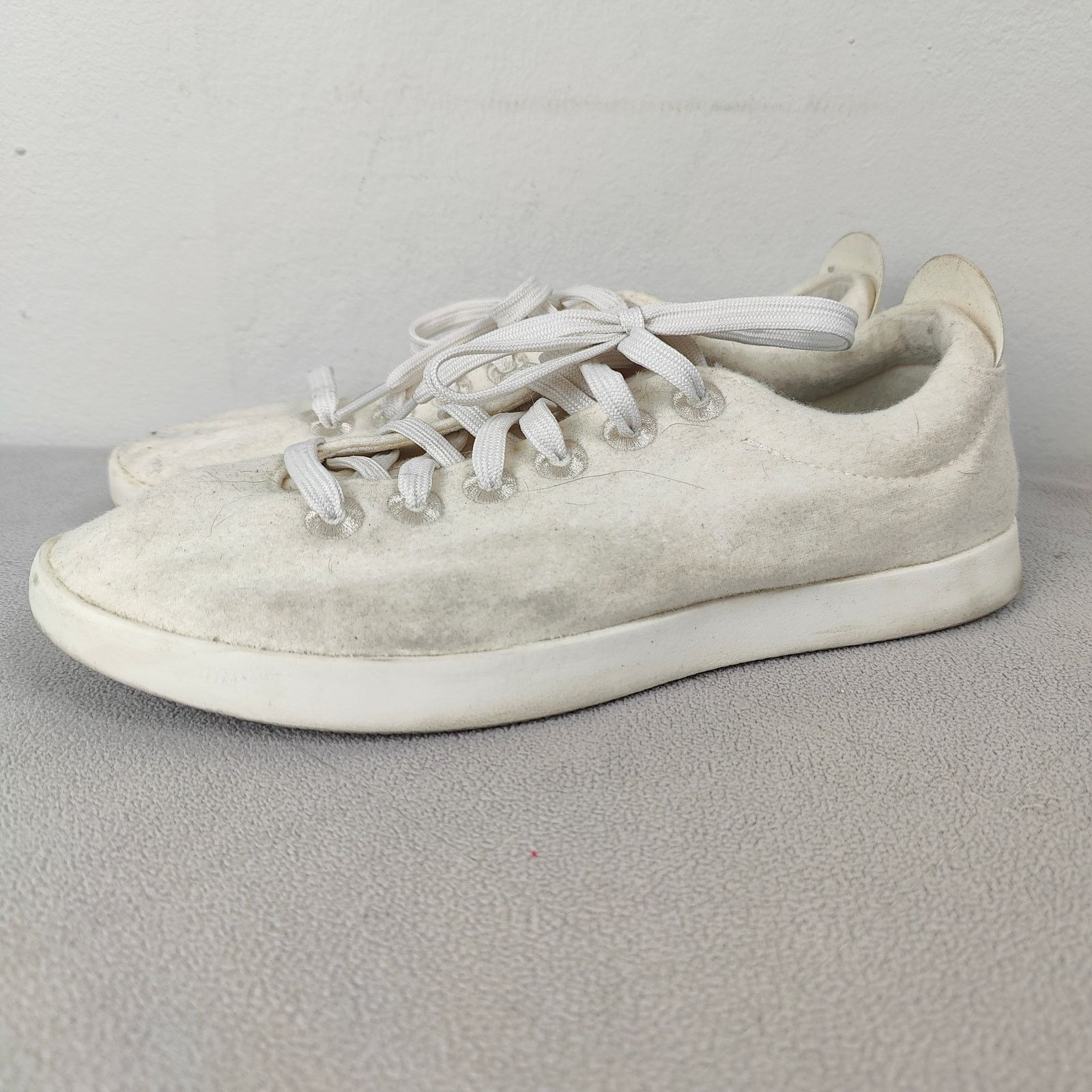 Allbirds Allbirds Wool Pipers Sneakers Womens 10 White Lace Up Size US 10 / IT 40 - 5 Thumbnail