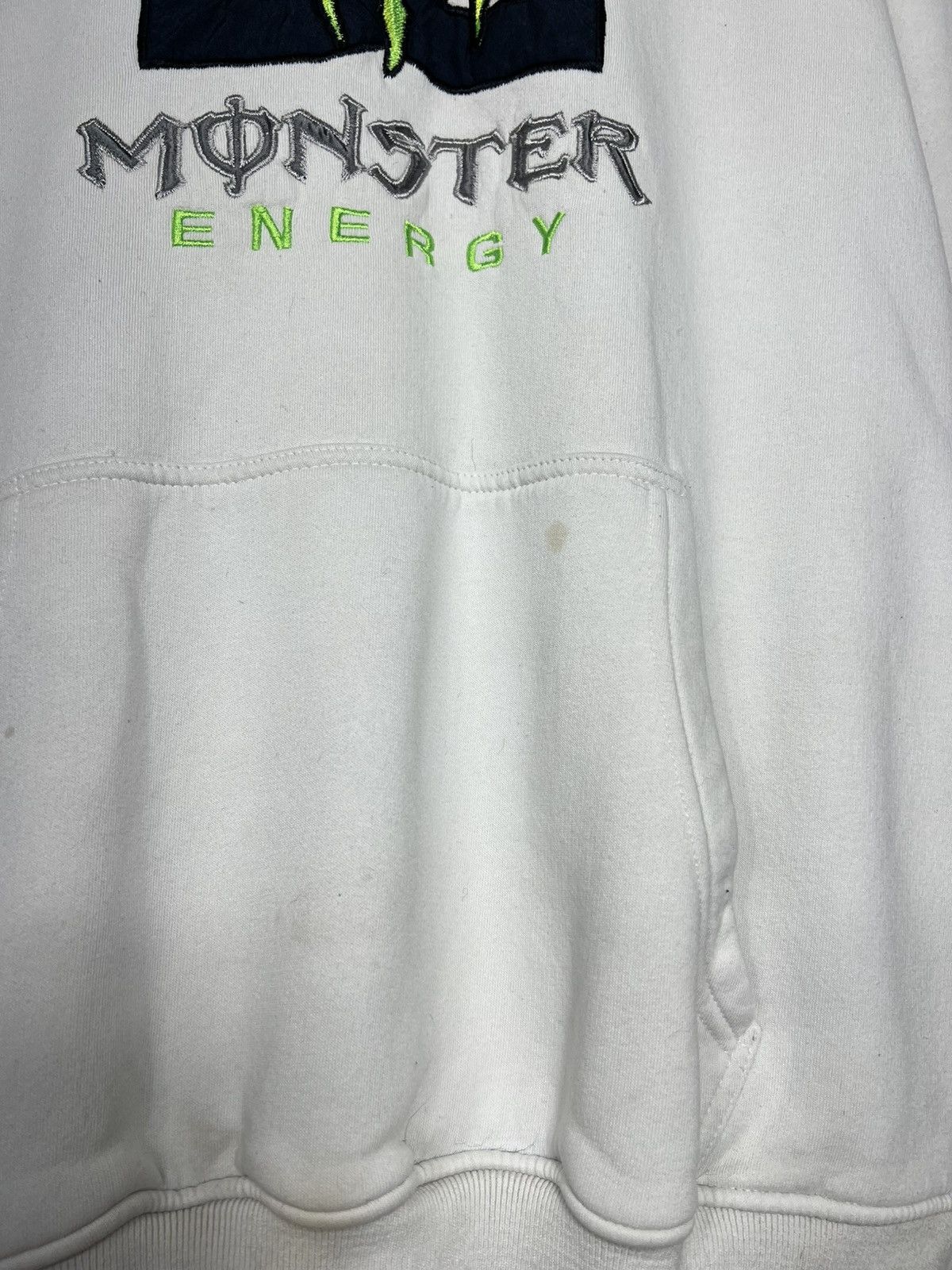 DC Vintage DC Monster Energy Embroidered Logo Distressed Hoodie Size US L / EU 52-54 / 3 - 6 Thumbnail