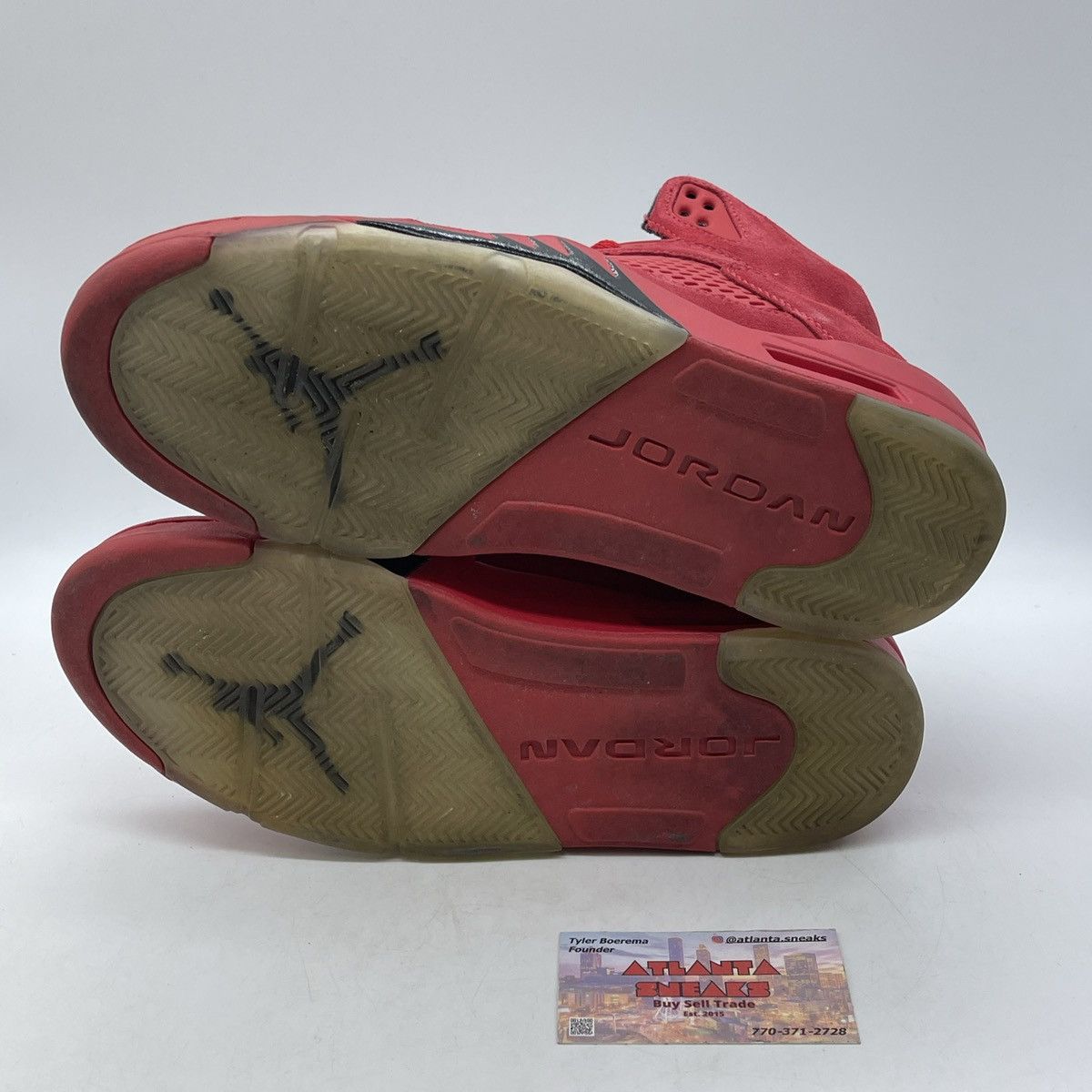 Jordan Brand Air Jordan 5 red suede Size US 9.5 / EU 42-43 - 7 Thumbnail