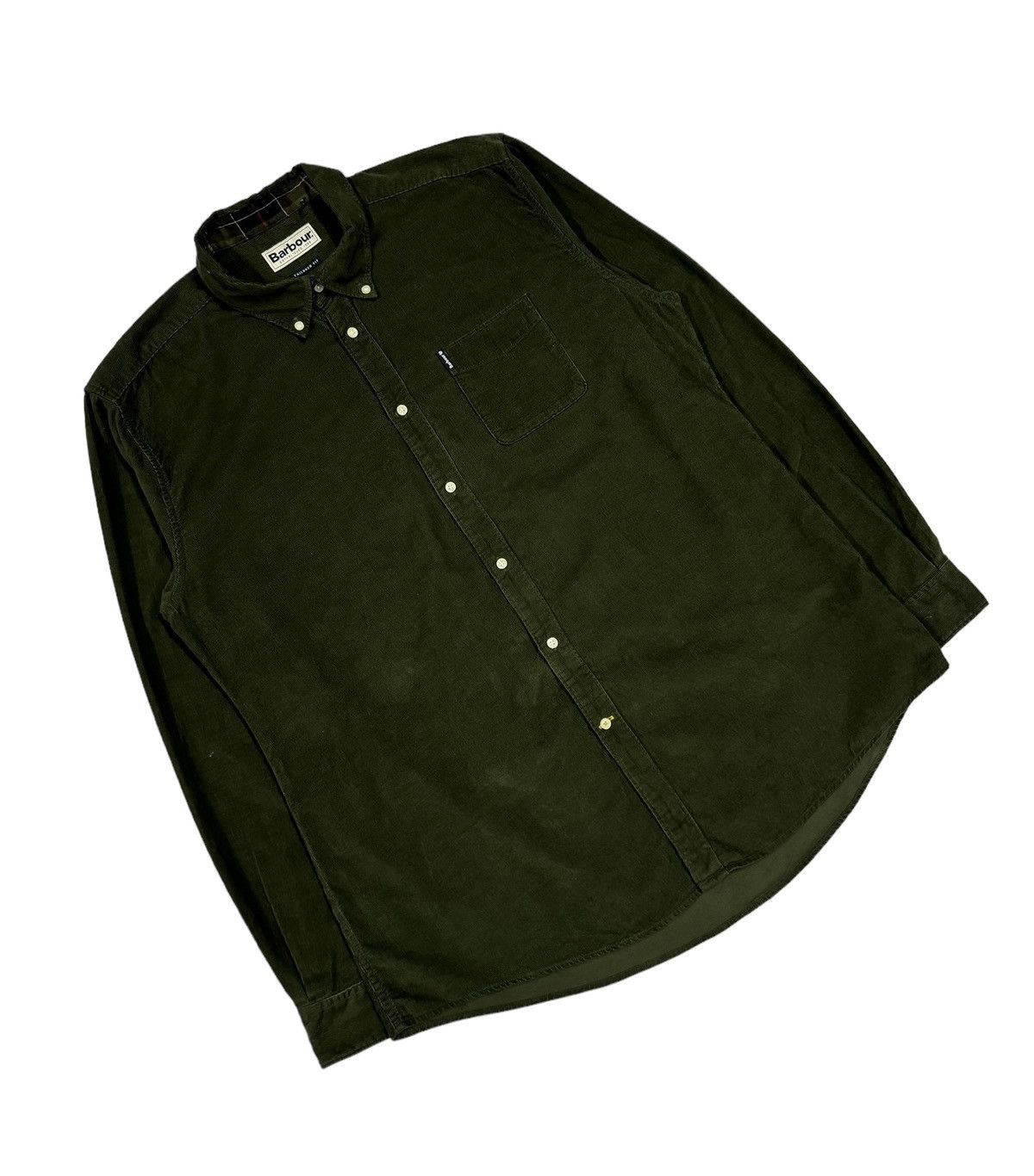 Barbour Barbour Cord 2 Tailored Corduroy Button Ups Shirt Size US L / EU 52-54 / 3 - 6 Thumbnail