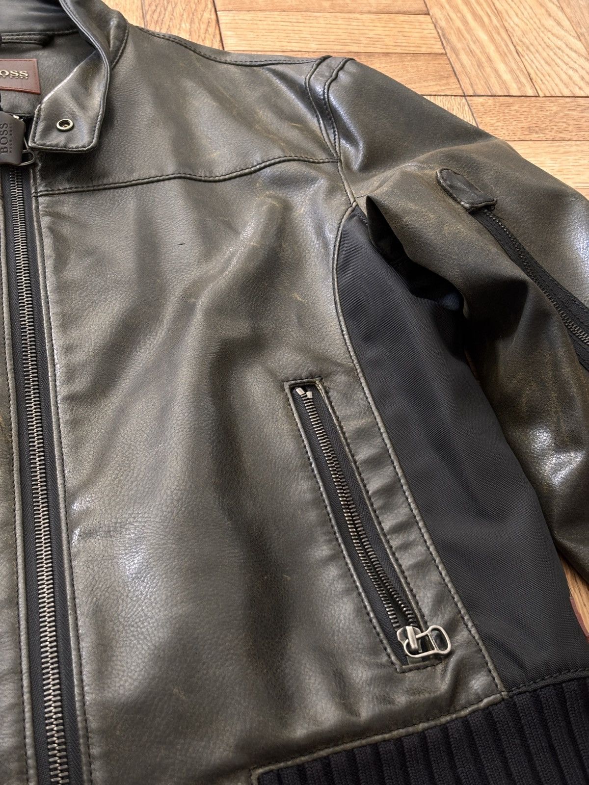 Hugo Boss Hugo Boss Leather Jacket Size US M / EU 48-50 / 2 - 3 Thumbnail