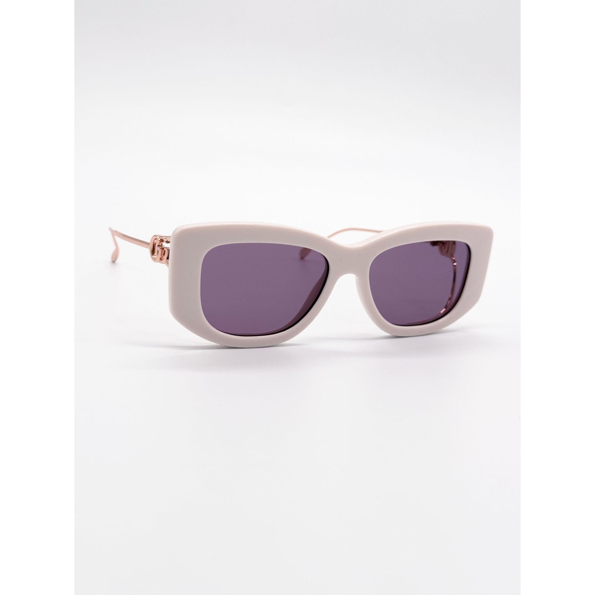 Gucci NEW GUCCI SUNGLASSES GG1566S 003 WHITE/GOLD WOMEN Size ONE SIZE - 5 Thumbnail