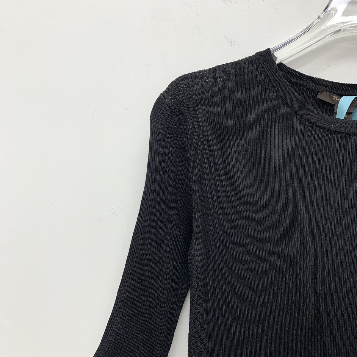 Louis Vuitton Louis Vuitton Black Mulberry Silk Half Sleeve Knit Size S / US 4 / IT 40 - 3 Thumbnail