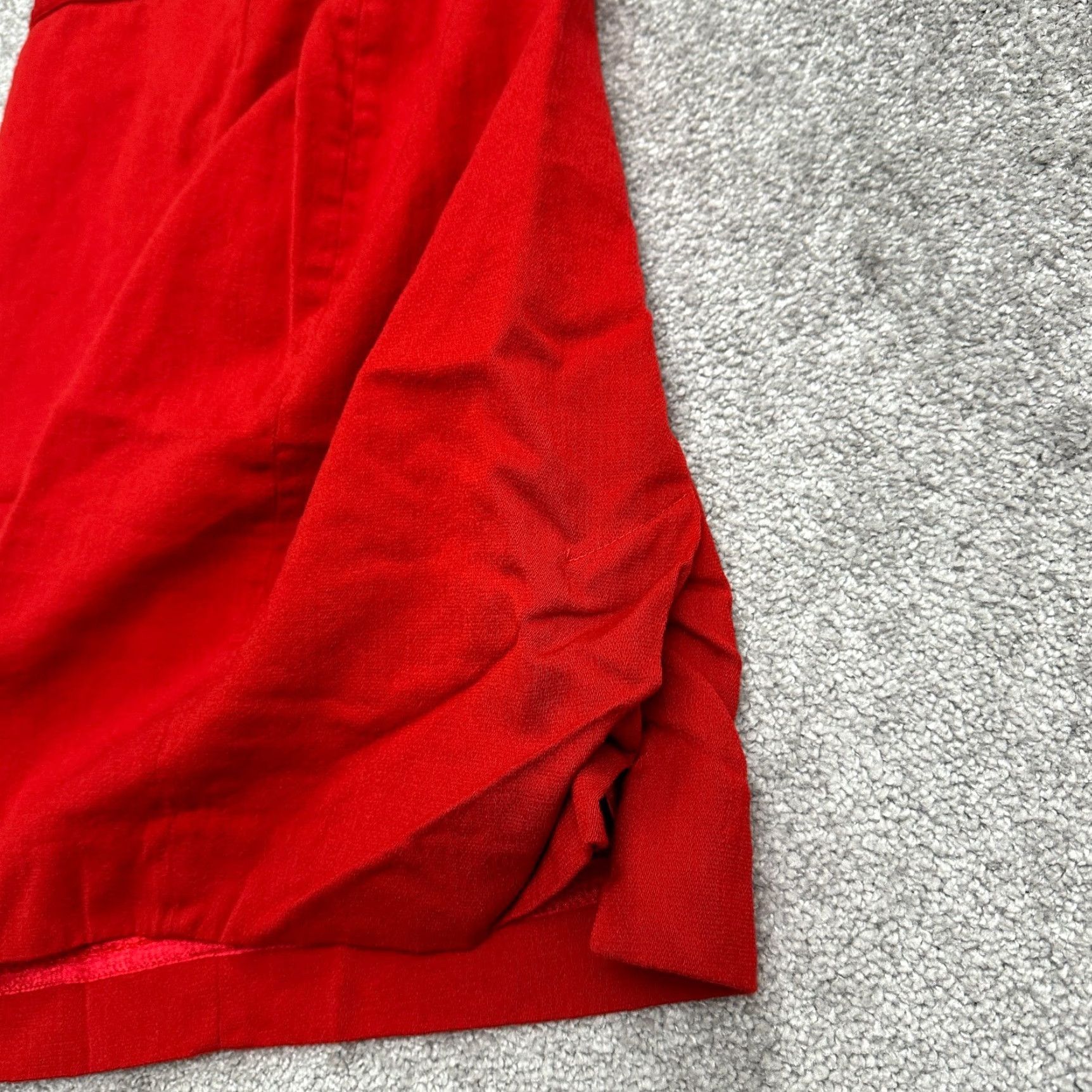 Vintage VINTAGE Alberto Makali Wool A-Line Midi Skirt Women 10 Red Lined Office 24x20.5 90s Womens Skirt Size 32" / US 10 / IT 46 - 4 Thumbnail