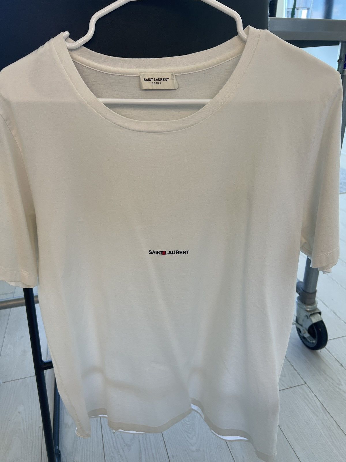 Saint Laurent Paris SAINT LAURENT RIVE GAUCHE T-SHIRT Size US XL / EU 56 / 4 - 1 Thumbnail