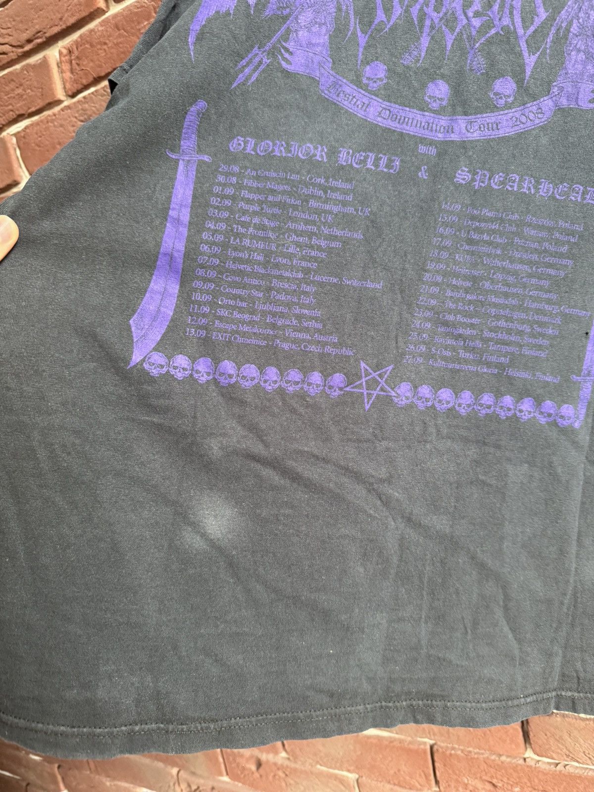 Band Tees Rare Vintage Impiety 00s Domination Black Metal Band T-Shirt Size US L / EU 52-54 / 3 - 6 Thumbnail