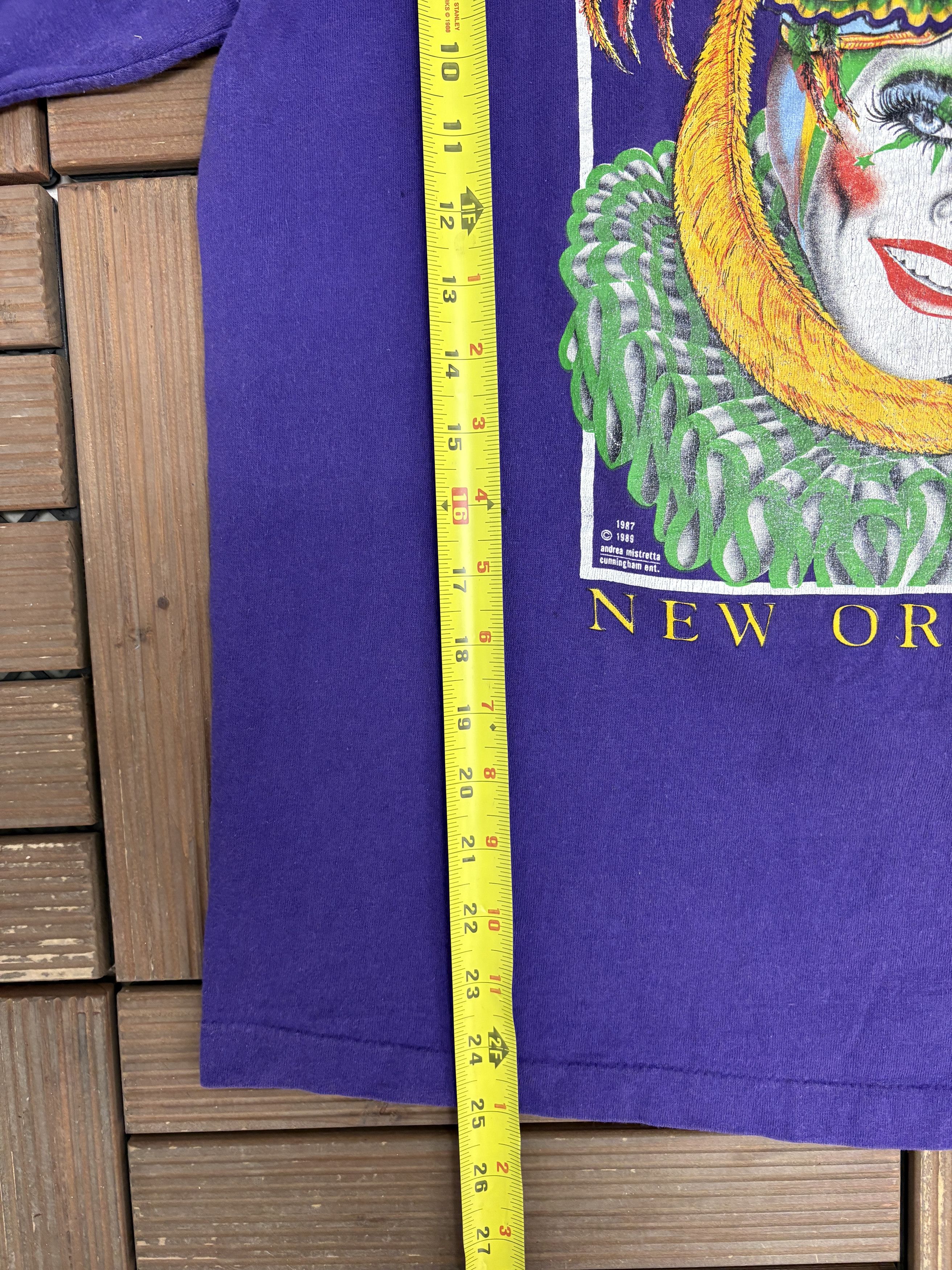 Vintage New Orleans Mystic Vintage Purple Layered T-Shirt Tee Size US L / EU 52-54 / 3 - 8 Thumbnail