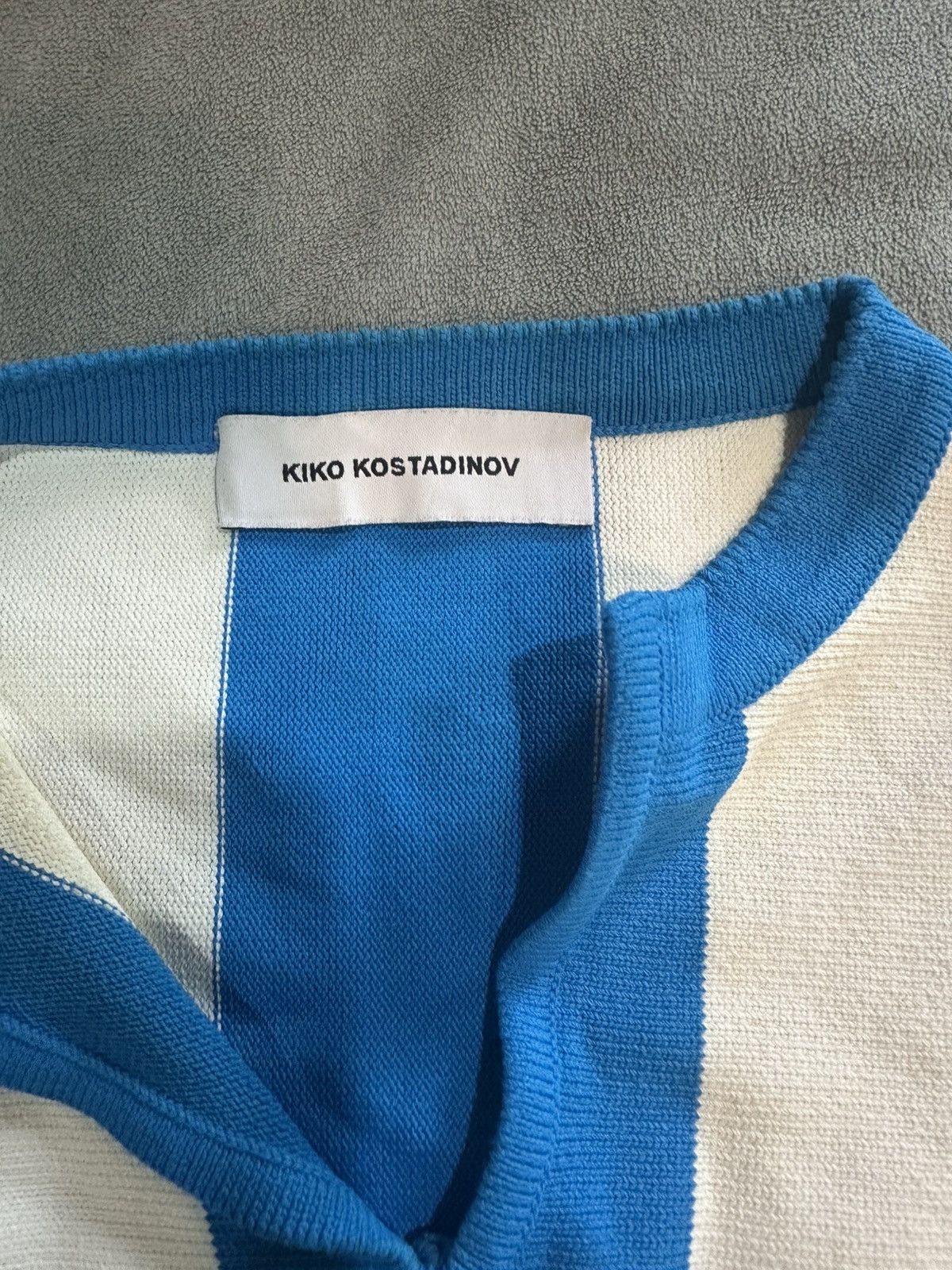 Kiko Kostadinov Kiki Kostadinov - Blue/White Hydra LS Shirt Size US XL / EU 56 / 4 - 3 Thumbnail