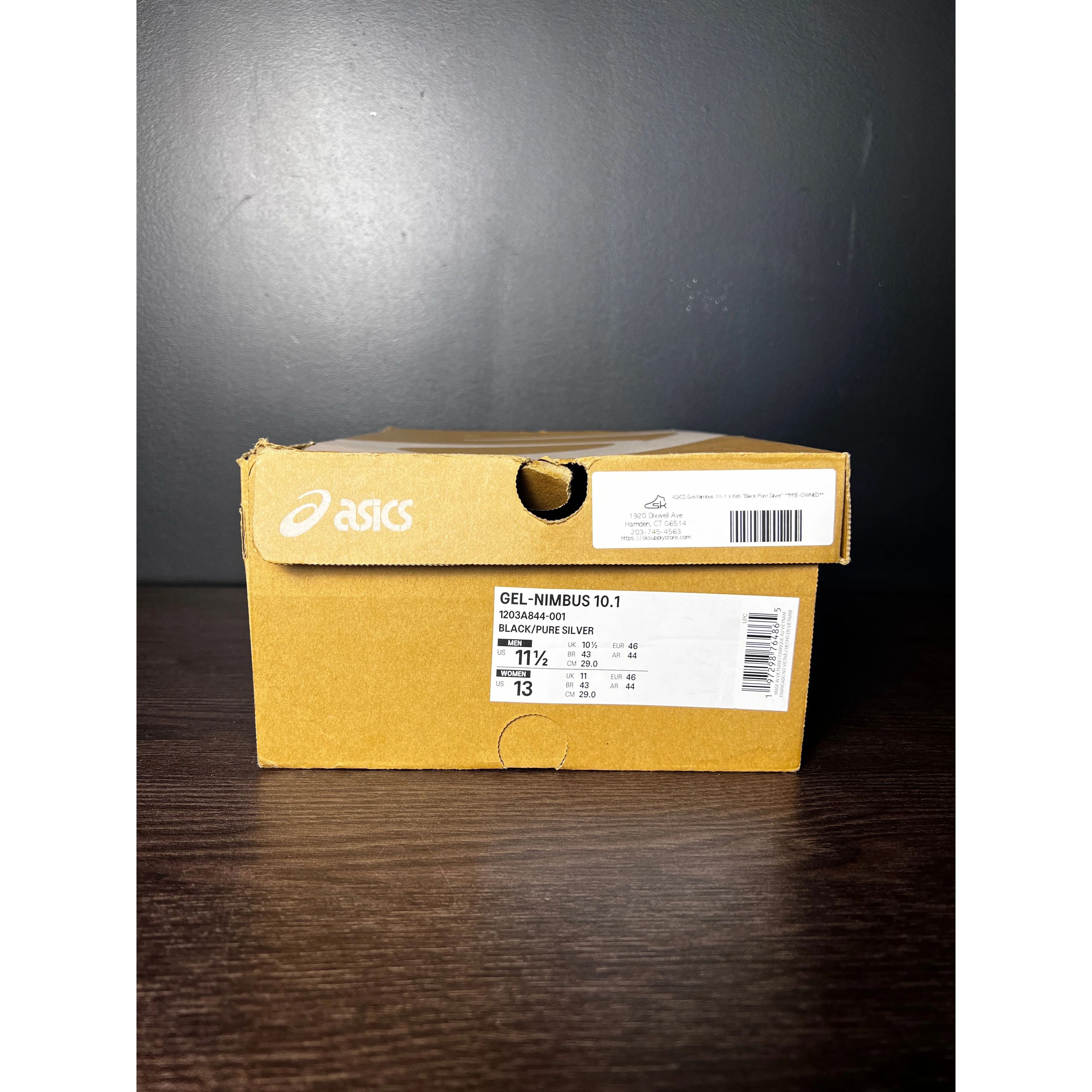 Nike ASICS Gel-Nimbus 10.1 x Kith "Black Pure Silver" **PRE-OWNED** Size US 11.5 / EU 44-45 - 6 Thumbnail