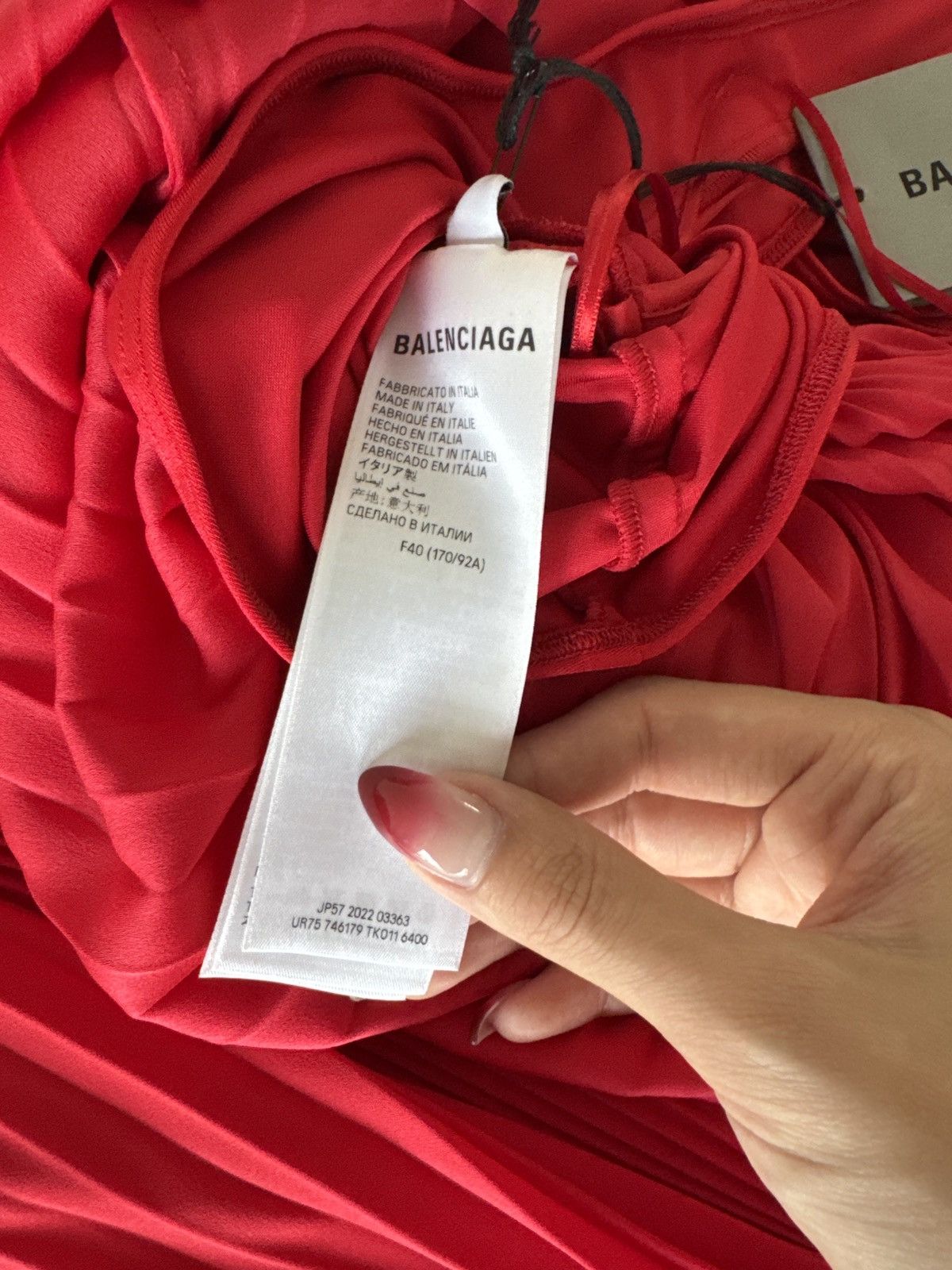 Balenciaga Light Technical Crepe Red Size M / US 6-8 / IT 42-44 - 6 Thumbnail
