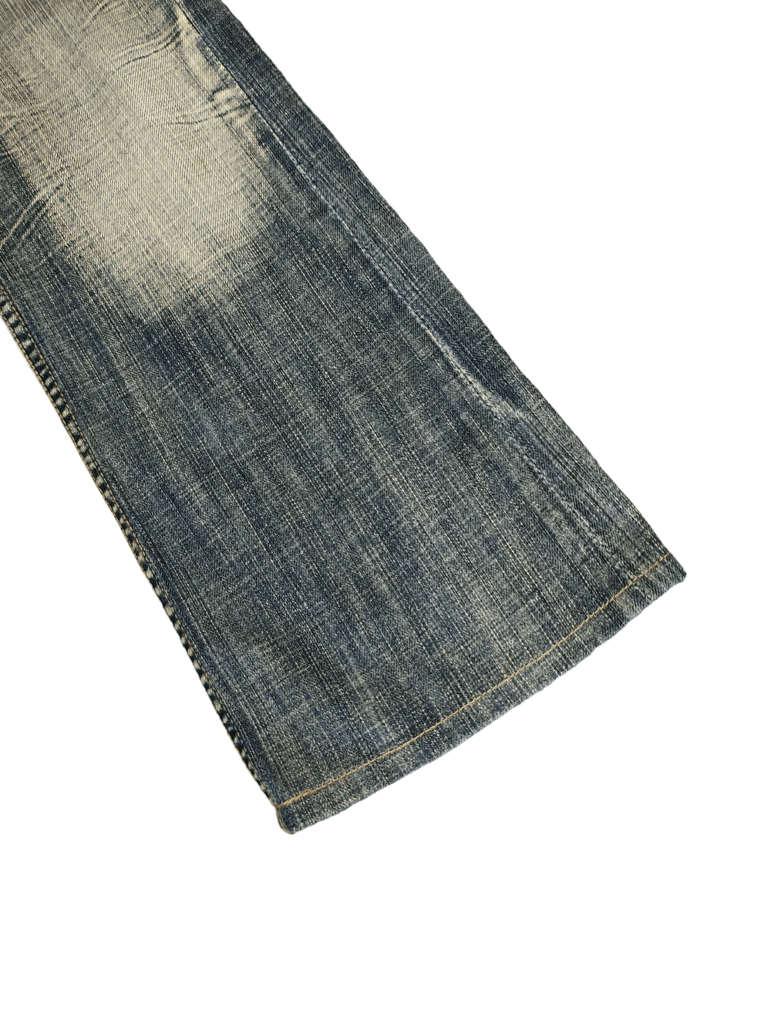 If Six Was Nine Flare Jean Different Rupert Leather Patchwork Pocket Bootcut Size US 30 / EU 46 - 18 Thumbnail