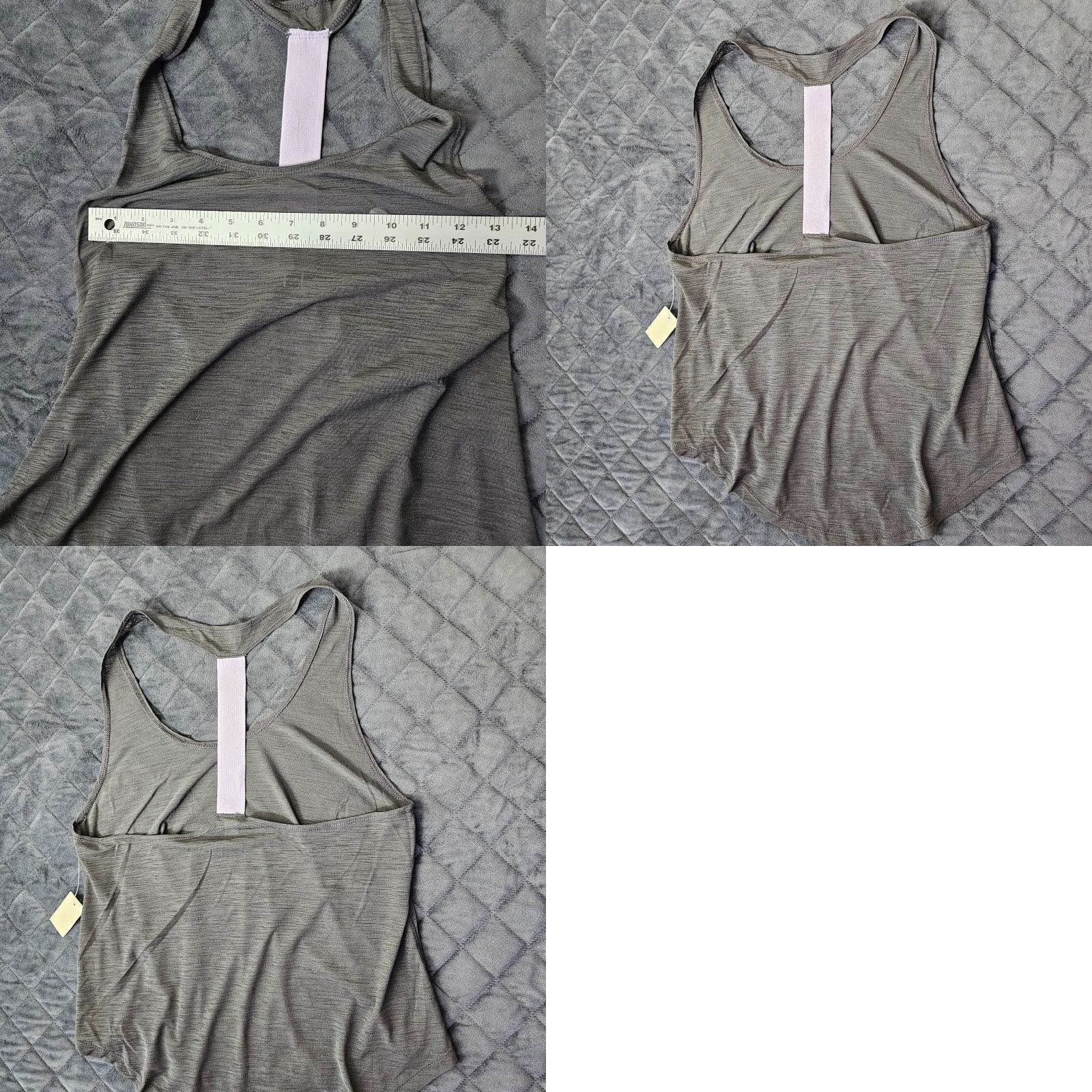 Aeropostale LIVE LOVE DREAM Racerback Tank Top - Activewear Cami/Workout Top - Gray Heather - Size S - Womens Size S / US 4 / IT 40 - 8 Thumbnail
