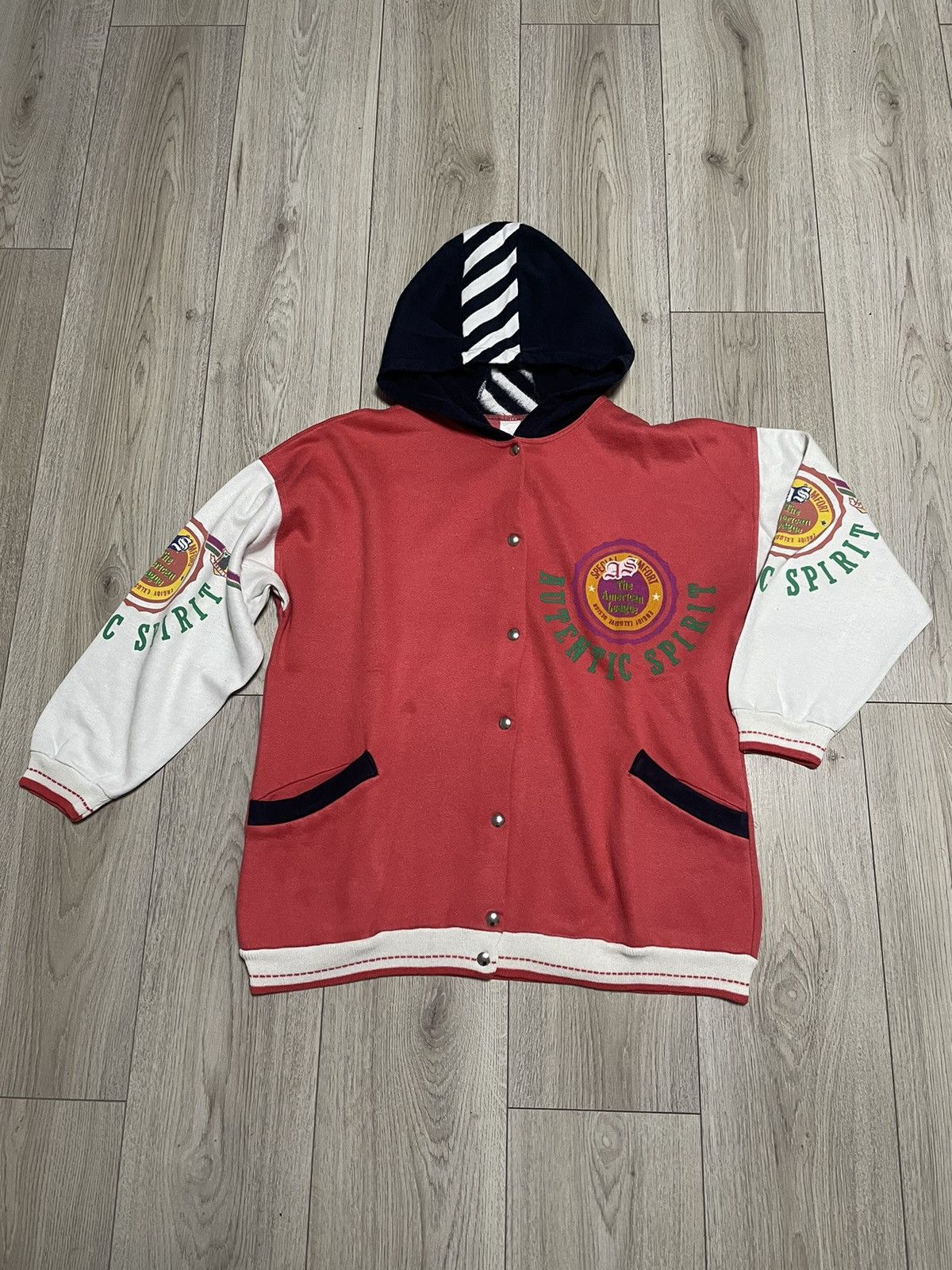 MLB × Vintage 80s New York Mets Button Hoodie Spirit American League Y2K Size US S / EU 44-46 / 1 - 2 Thumbnail