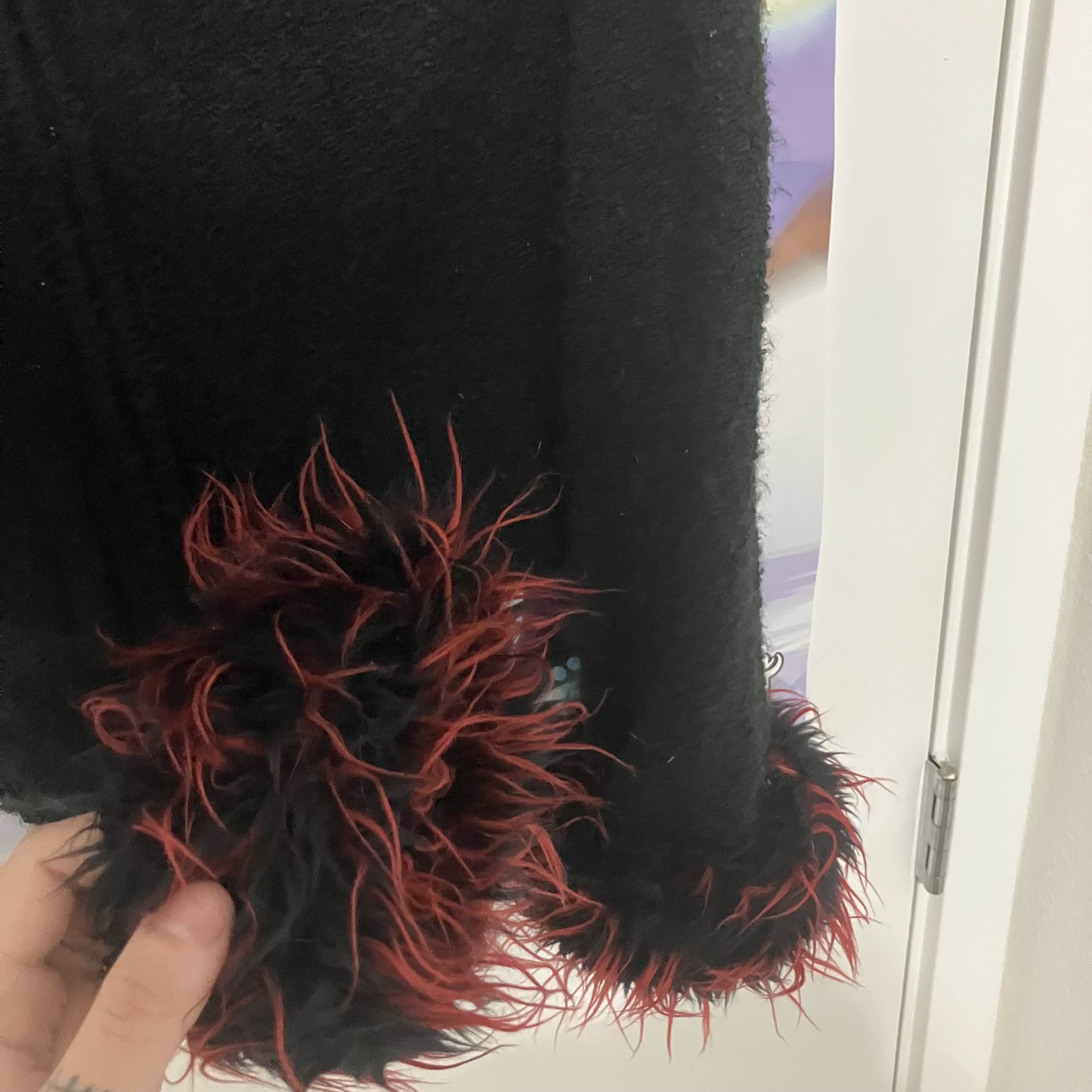Tripp NYC EXTREMELY RARE Morbid Thread Red & Black fur zip Size US L / EU 52-54 / 3 - 5 Thumbnail
