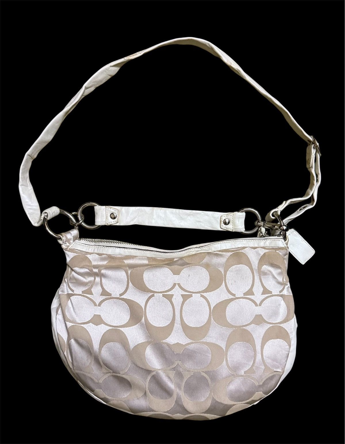 Coach Coach Ali Signature Hobo Canvas and Leather 2way Size ONE SIZE - 2 Thumbnail