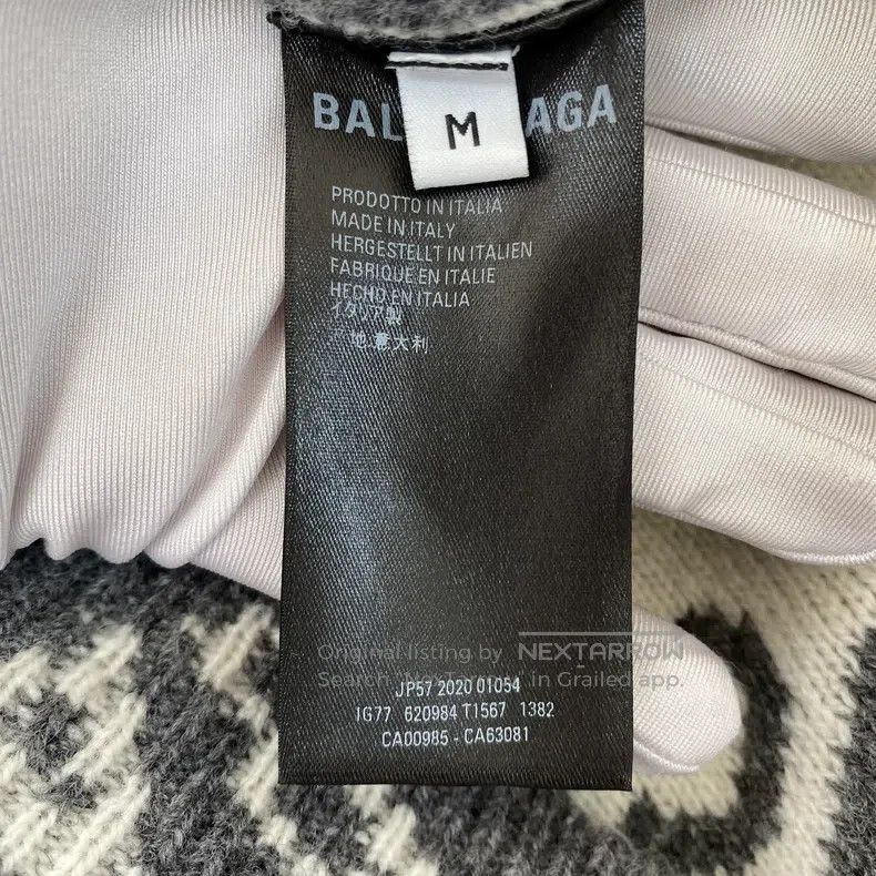 Balenciaga Balenciaga Grey Full Logo Jacket Size US M / EU 48-50 / 2 - 8 Thumbnail