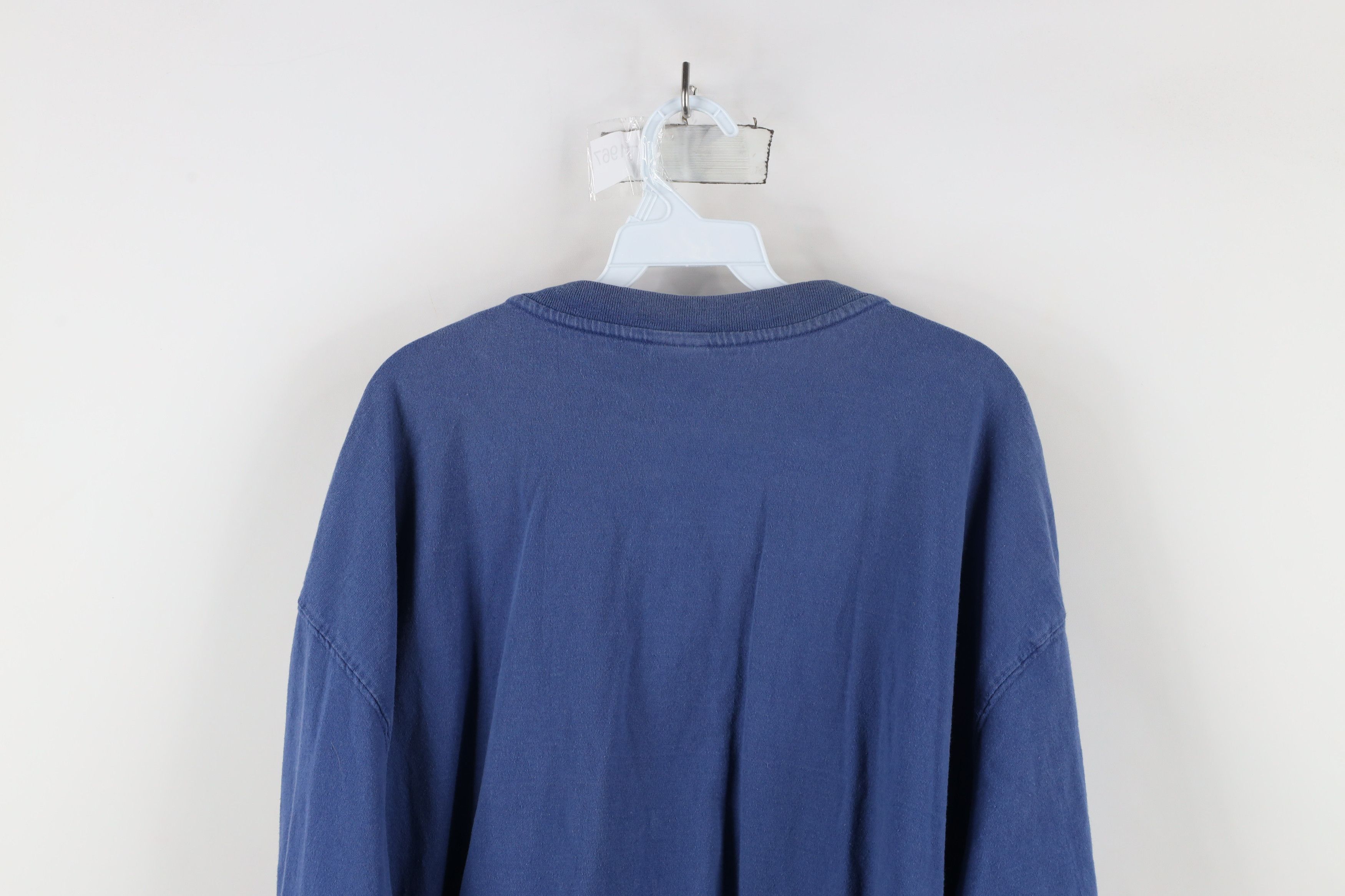 Carhartt × Vintage Vintage Carhartt Heavyweight Long Sleeve Henley T-Shirt Blue Size US XXL / EU 58 / 5 - 14 Thumbnail