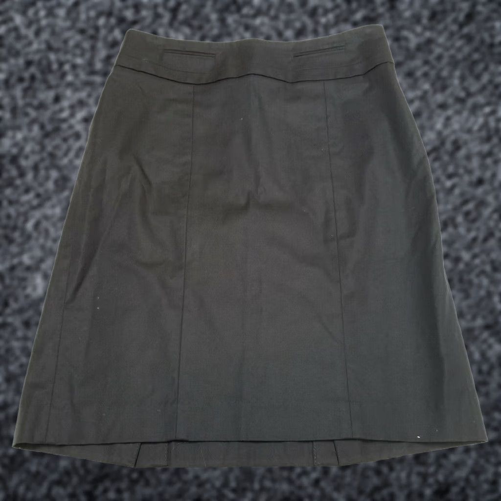 Loft Ann Taylor LOFT Womens Size 2 Black Stretch Career Pencil Skirt Double Slit Back Size 26" / US 2 / IT 38 - 1 Thumbnail