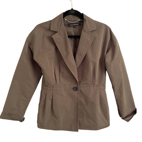 Vintage Vintage Lida Baday Brown Peplum Blazer - 8 🇨🇦 Size M / US 6-8 / IT 42-44 - 13 Thumbnail