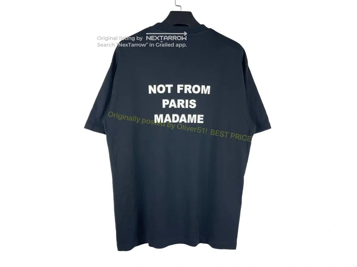 Drôle De Monsieur Not From Paris Tee Aaaa04/2609 in Black, Men's (Size Xl) — image 2 of 5