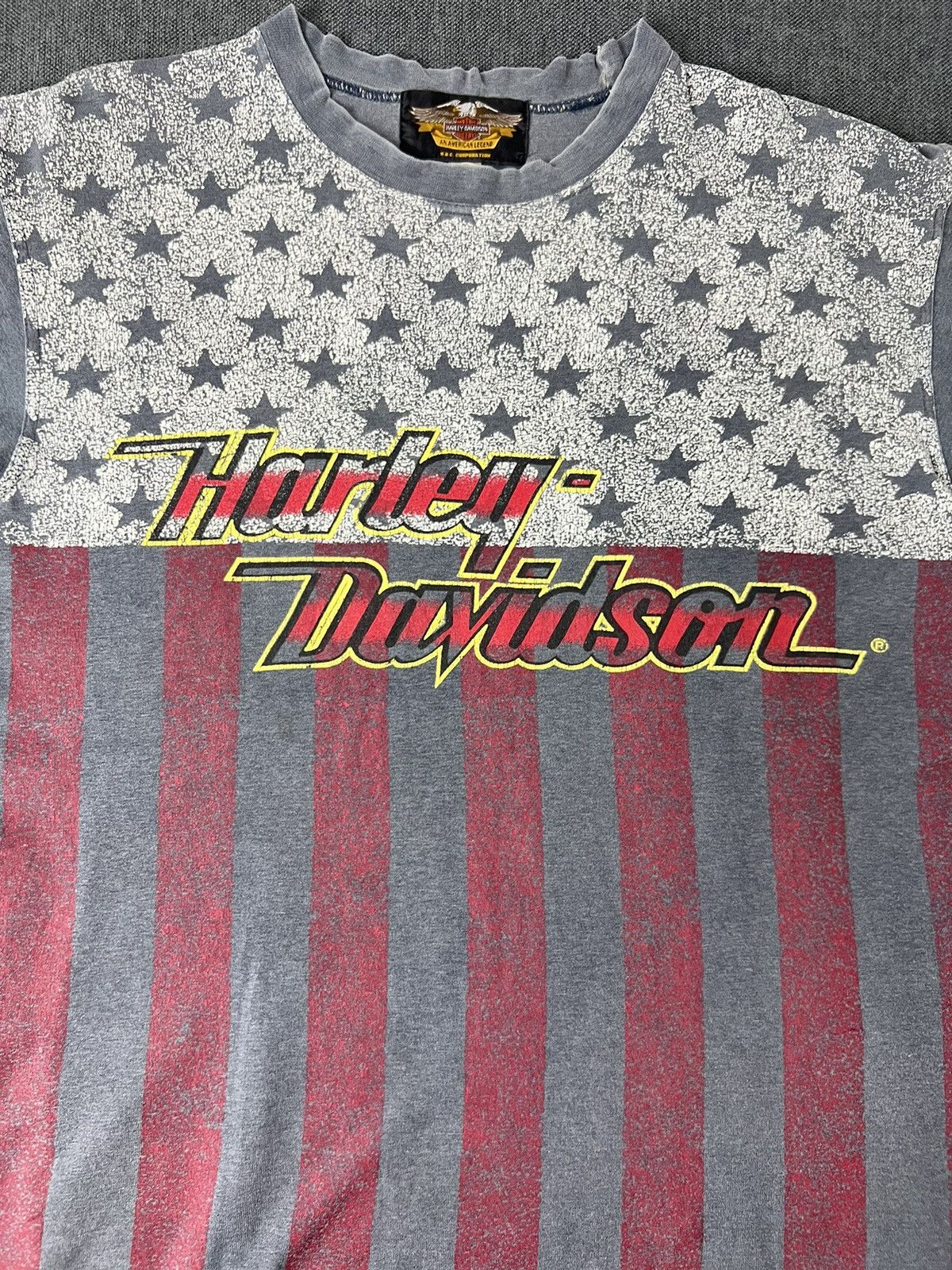 Harley Davidson vintage-style Harley-Davidson American flag graphic t-shirt Size US XL / EU 56 / 4 - 5 Thumbnail