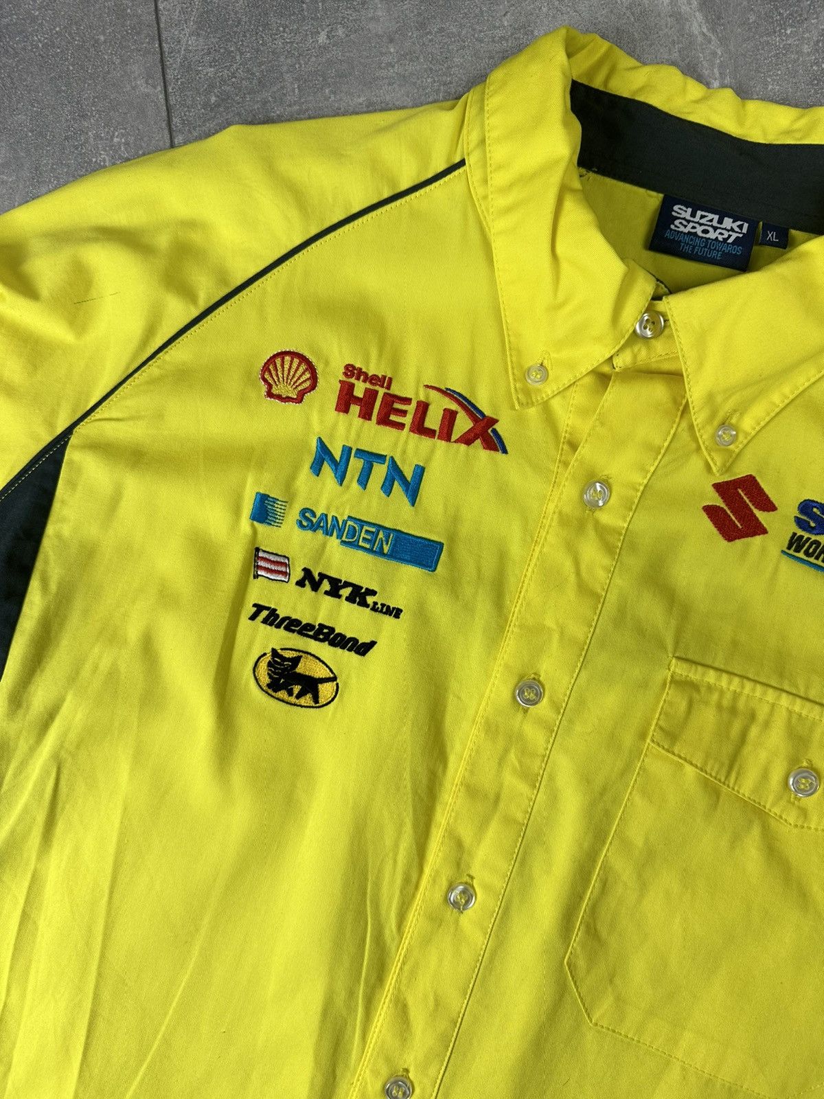 Other Suzuki World Rally Team Sport Yellow Shirt Button Up Size US XL / EU 56 / 4 - 4 Thumbnail