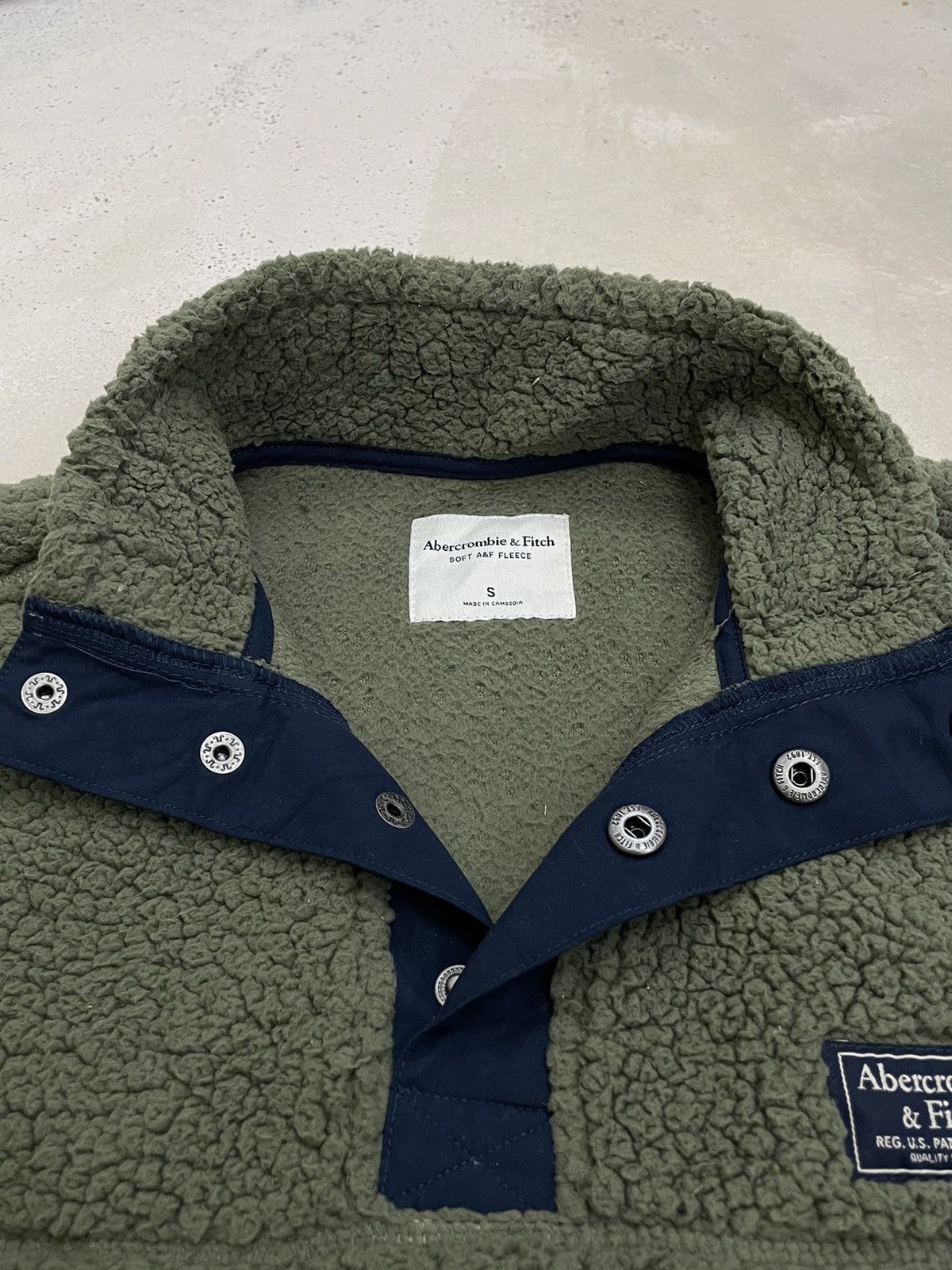 Abercrombie & Fitch Abercrombie Soft Fleece Button Up Collar AW Wear Size US S / EU 44-46 / 1 - 6 Thumbnail