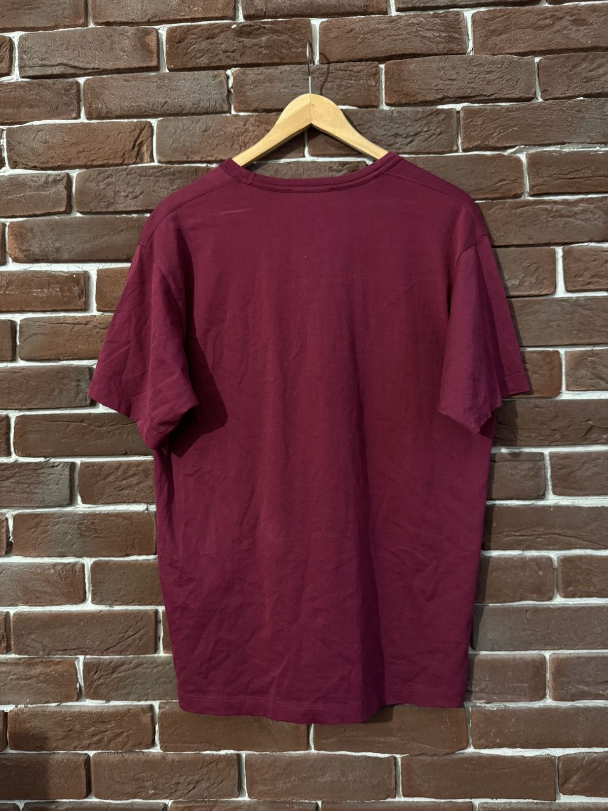 Acne Studios Acne Studios Nash Face Rare Cw Burgund Basic Quality Tee Size US S / EU 44-46 / 1 - 2 Thumbnail