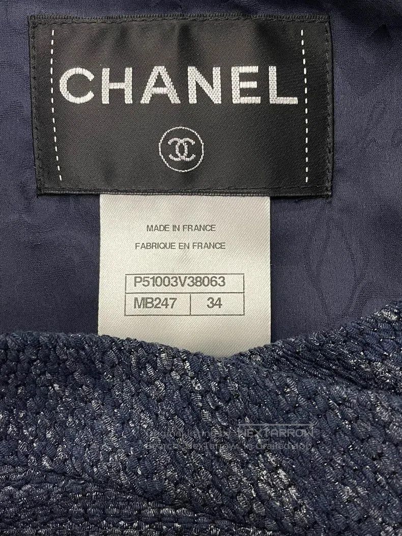 Chanel Chanel Blue Double-Breasted Jacket. Size US S / EU 44-46 / 1 - 4 Thumbnail