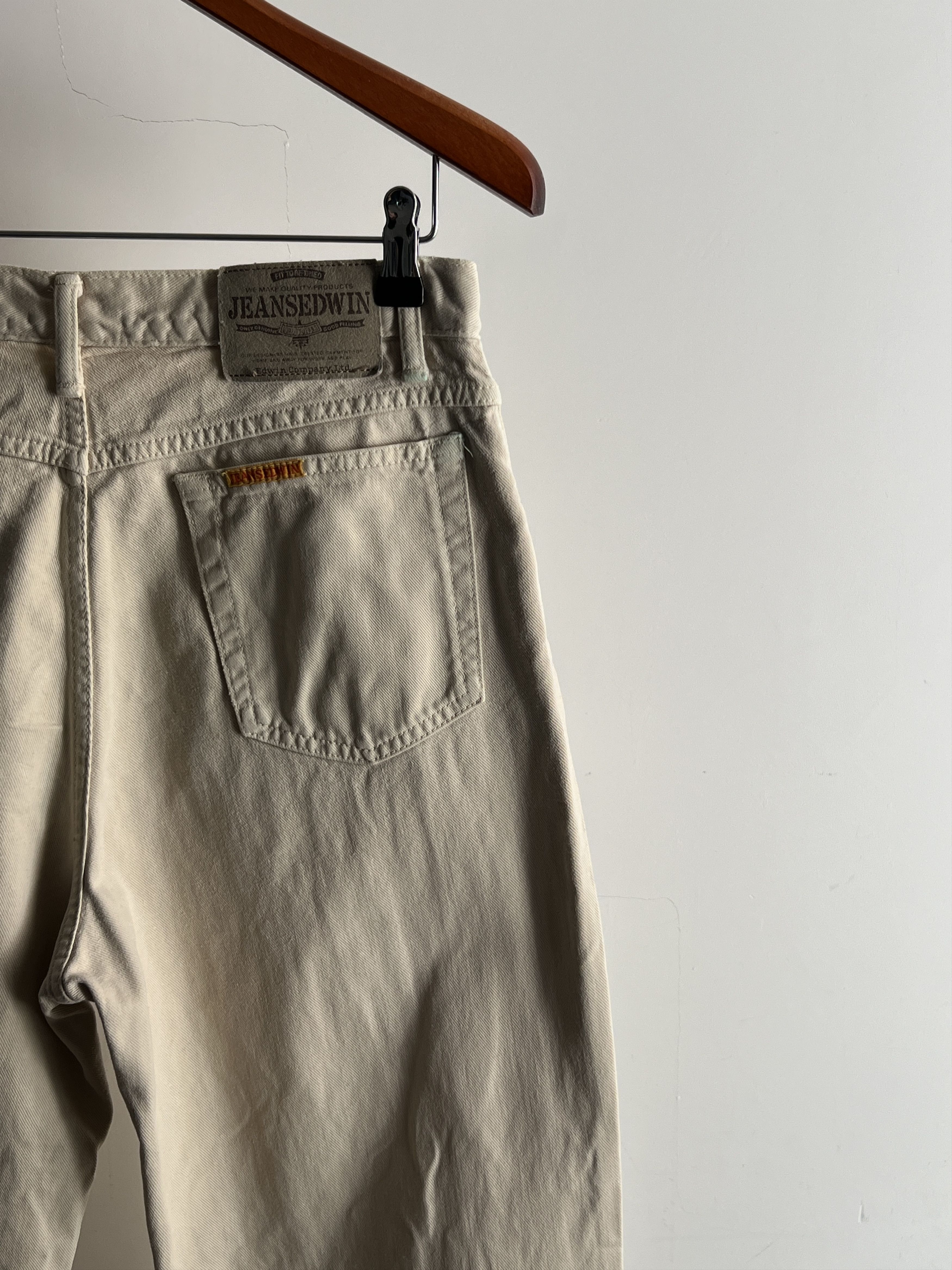 Edwin × Japanese Brand × Vintage Edwin Japanese Vintage Beige Jeans 30 x 34 Newton Work Size US 31 - 2 Thumbnail