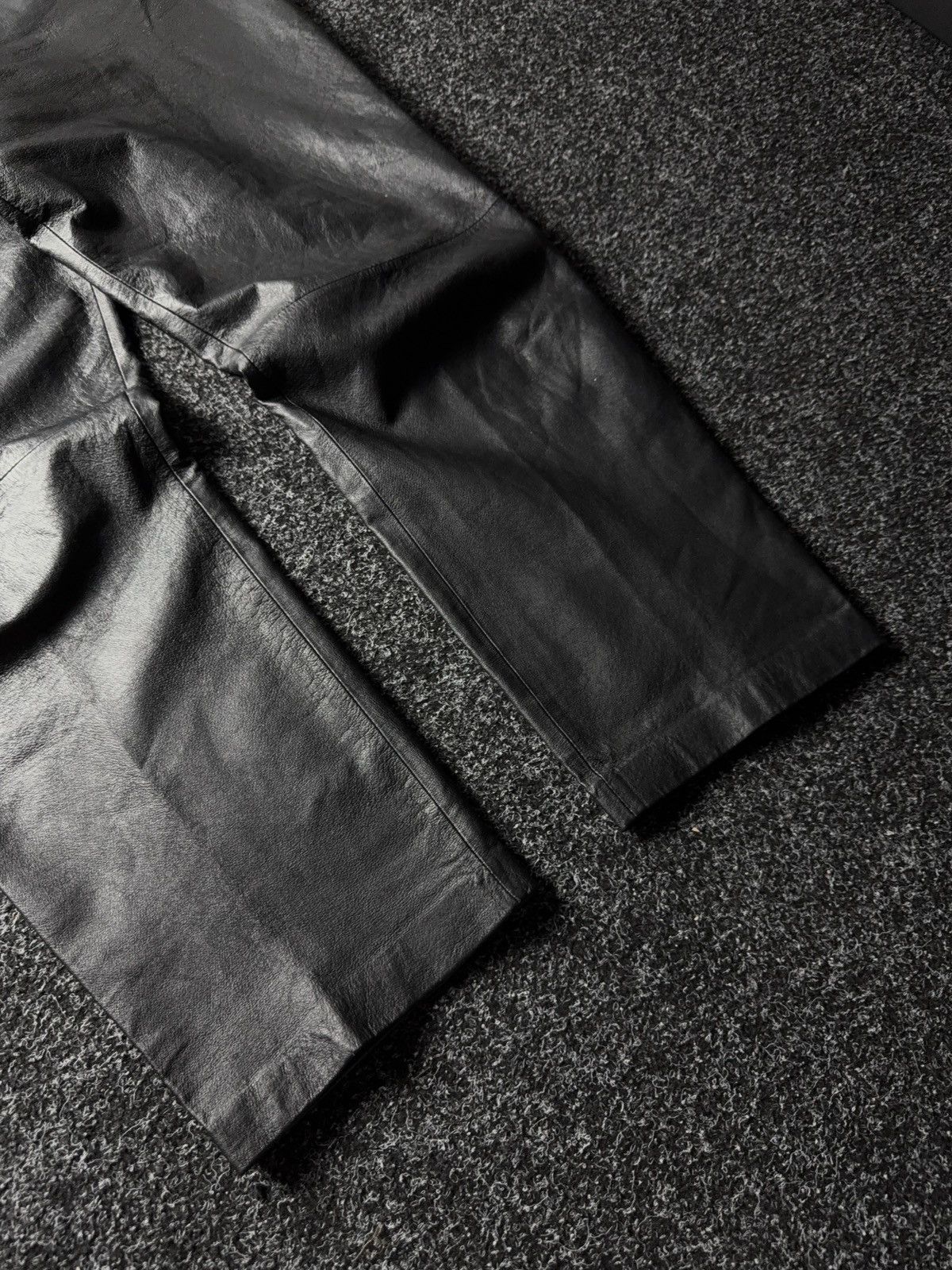 Leather Y2K Vintage Leather Pants Opium Style Alt Biker USA Rare Size US 34 / EU 50 - 4 Thumbnail