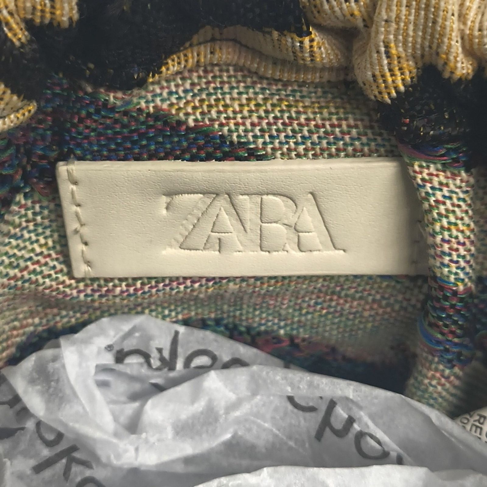 Zara Zara Raffia Crochet Rope Bucket Bag Removable Strap Size ONE SIZE - 3 Thumbnail