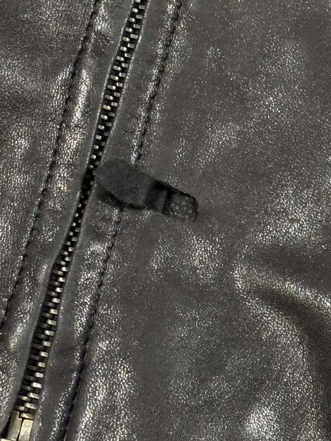 Prada FW2000 Prada Black Minimalist Leather Jacket Size US M / EU 48-50 / 2 - 8 Thumbnail