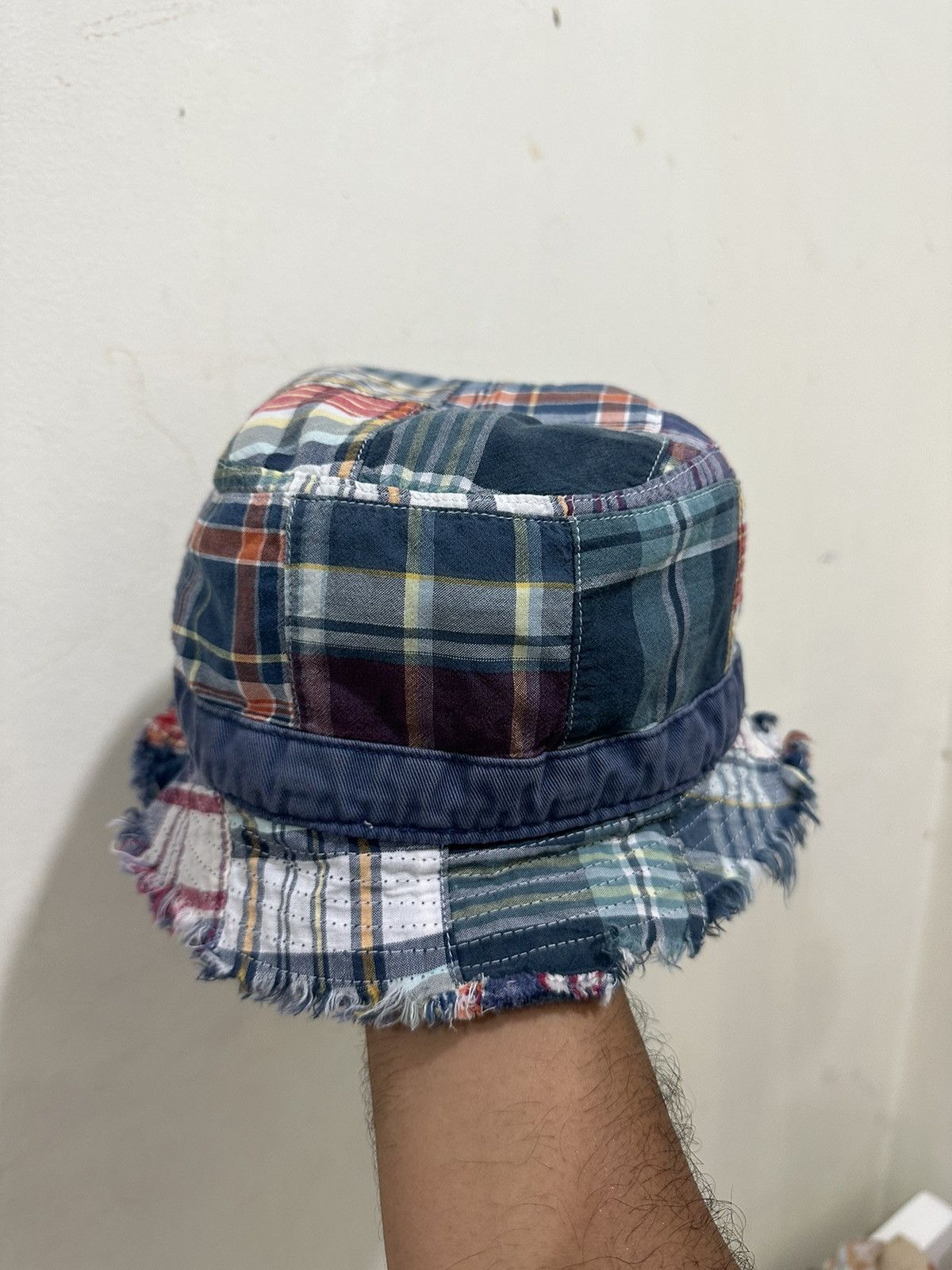 Japanese Brand J.Crew Patchwork Japan Bucket Hat Size ONE SIZE - 4 Thumbnail