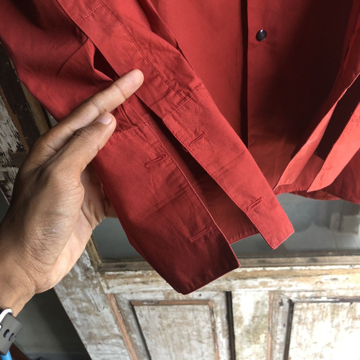 Jean Paul Gaultier JUNIOR GAULTIER terracotta shirt Size US L / EU 52-54 / 3 - 3 Thumbnail