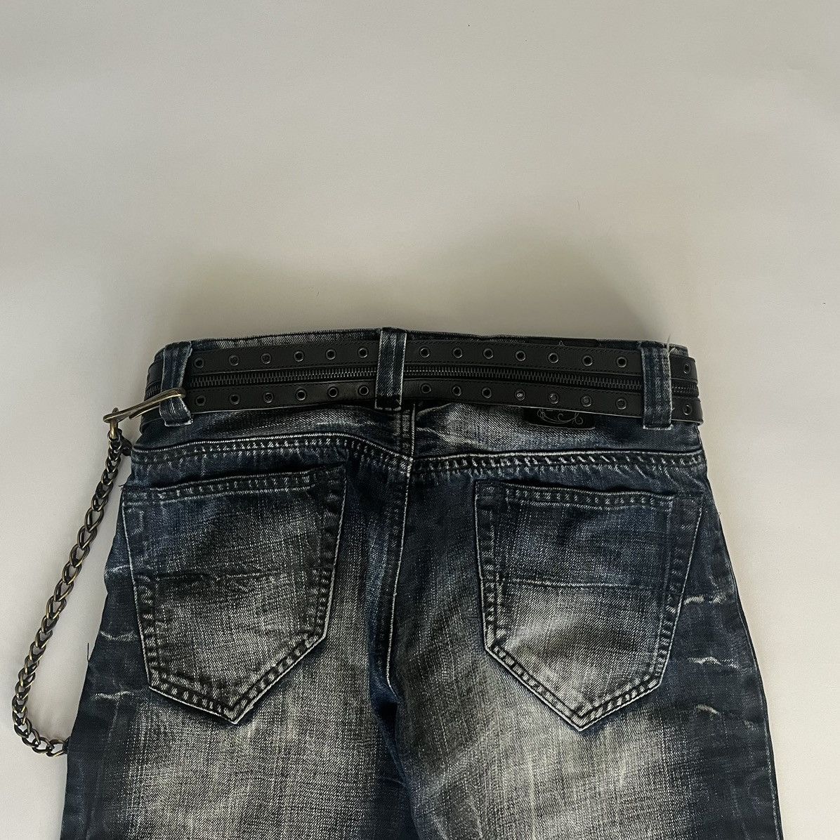 BUFFALO BOBS Buffalo Bobs 2000s Whiskered J-Cut Flared Jeans Size US 30 / EU 46 - 6 Thumbnail