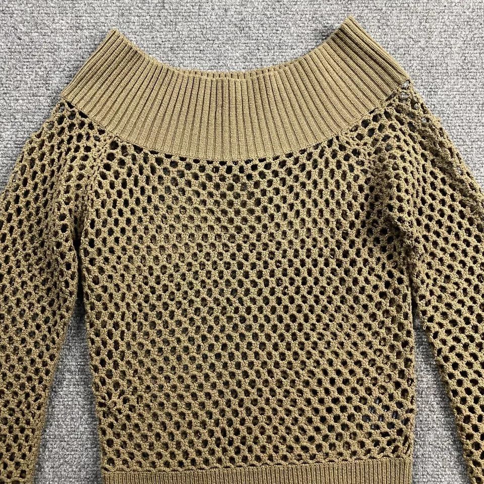 Bebe Bebe Sweater Women's Medium Brown Pullover Knit Acrylic Size M / US 6-8 / IT 42-44 - 2 Thumbnail