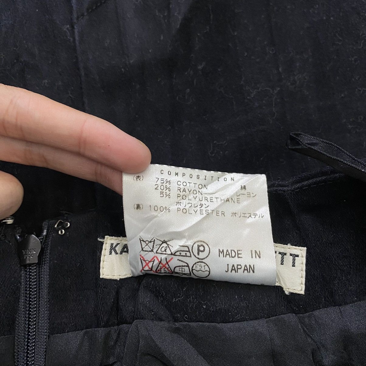Katharine Hamnett London KATHARINE HAMNETT LONDON English Designer Black Midi Skirt Size 24" / US 00 / IT 34 - 6 Thumbnail