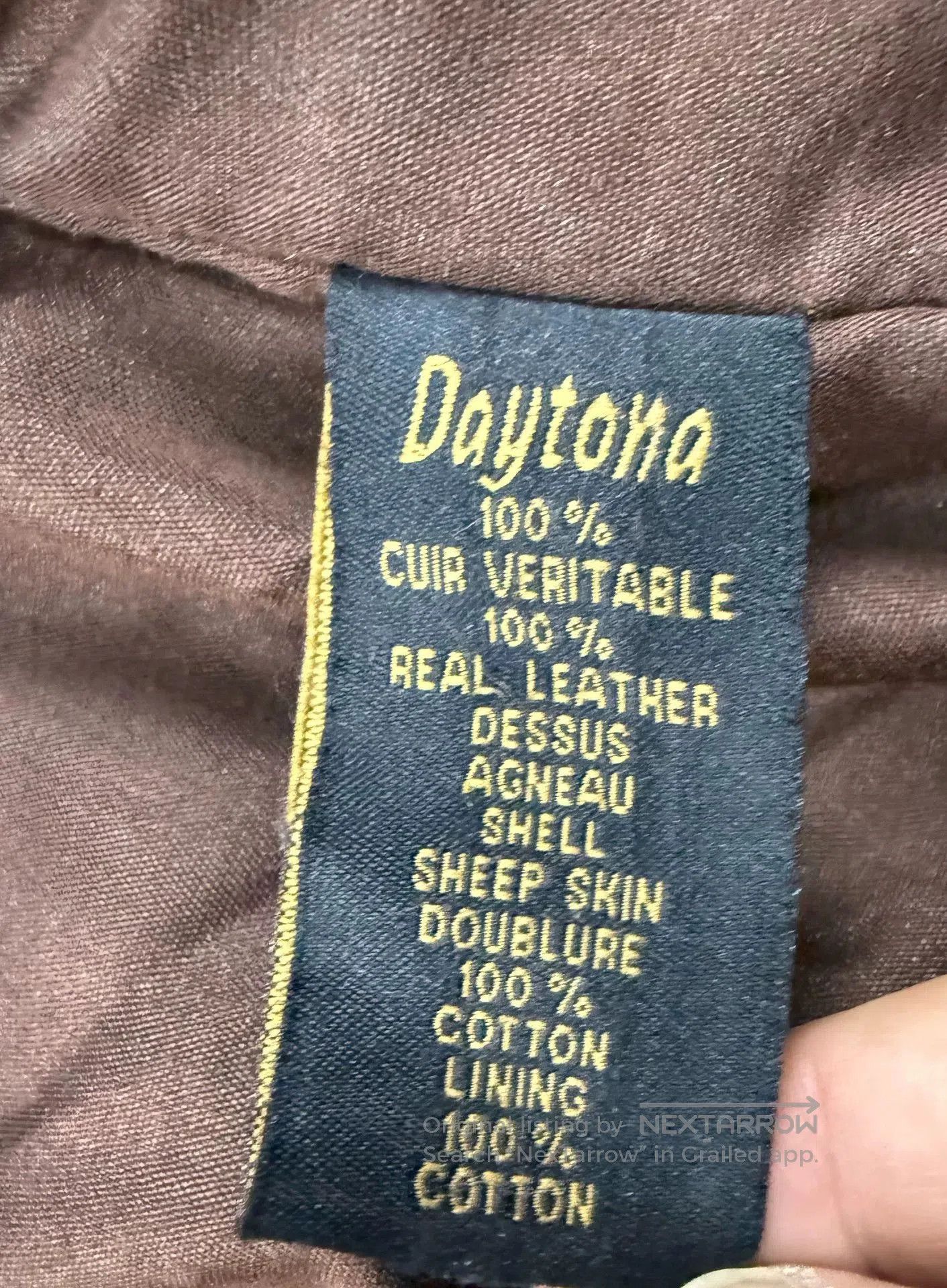Other Daytona Men's Heavyweight Leather Jacket. Size US L / EU 52-54 / 3 - 5 Thumbnail
