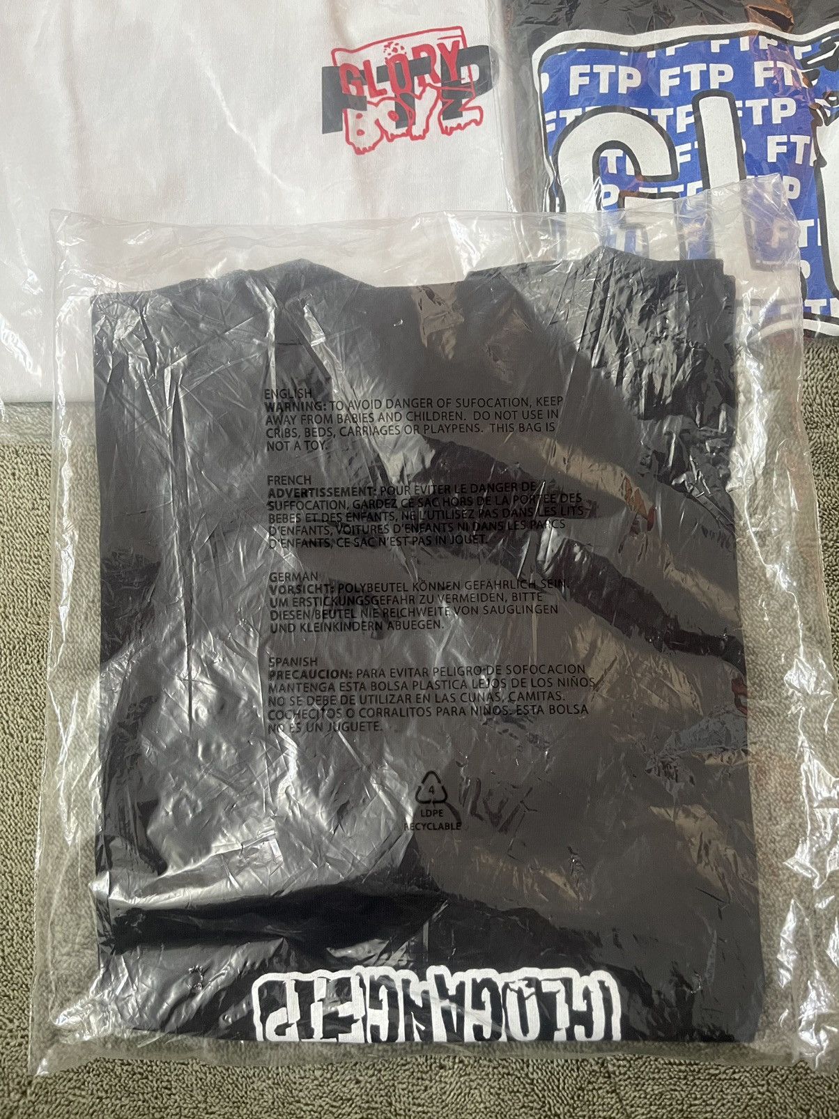 Fuck The Population × Glo Gang Ftp x glo gang Gloman Cup small black shirt Size US S / EU 44-46 / 1 - 4 Thumbnail
