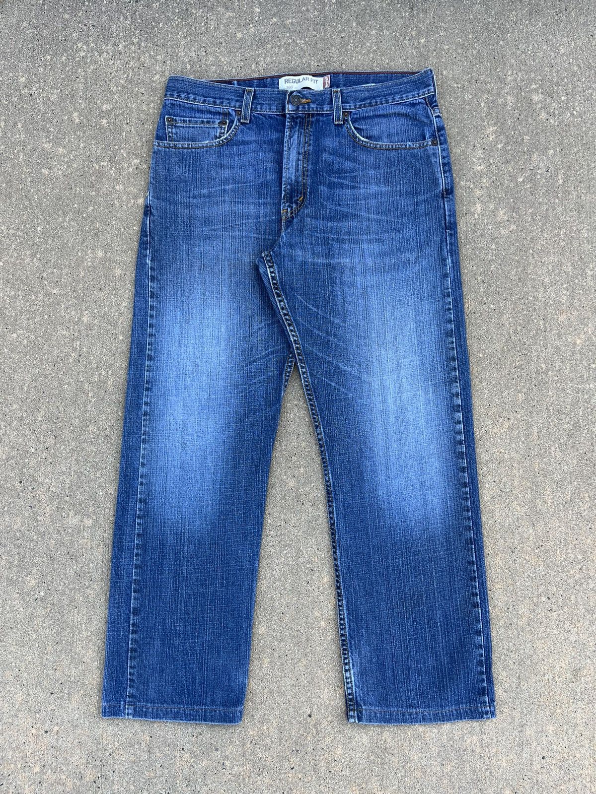 Levi's × Vintage Crazy Vintage 00’s Levi’s 505 Jeans Regular Fit Size US 34 / EU 50 - 1 Thumbnail