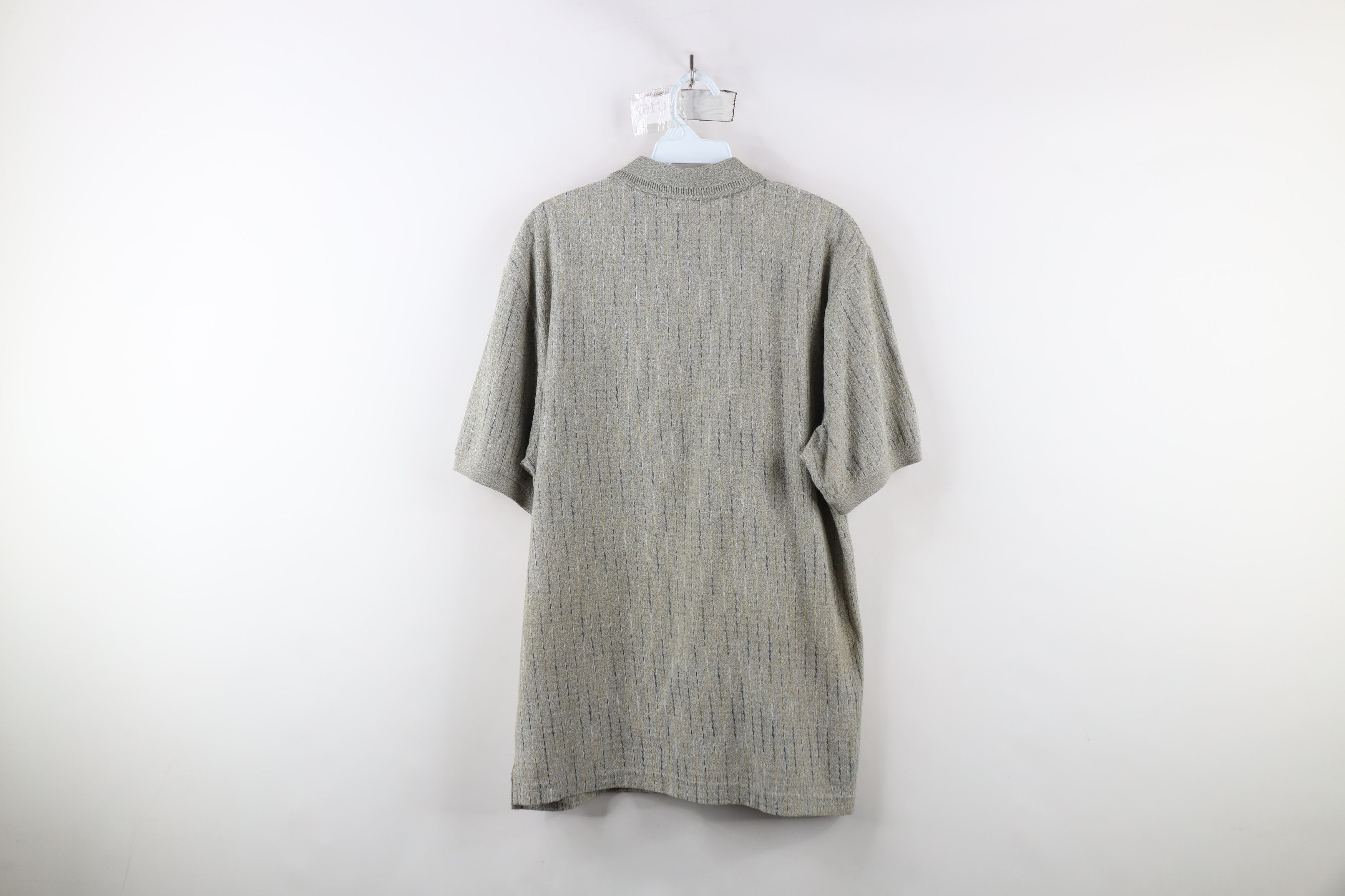 Vintage Vintage 90s Streetwear Striped Knit Collared Golf Polo Shirt Size US M / EU 48-50 / 2 - 8 Thumbnail