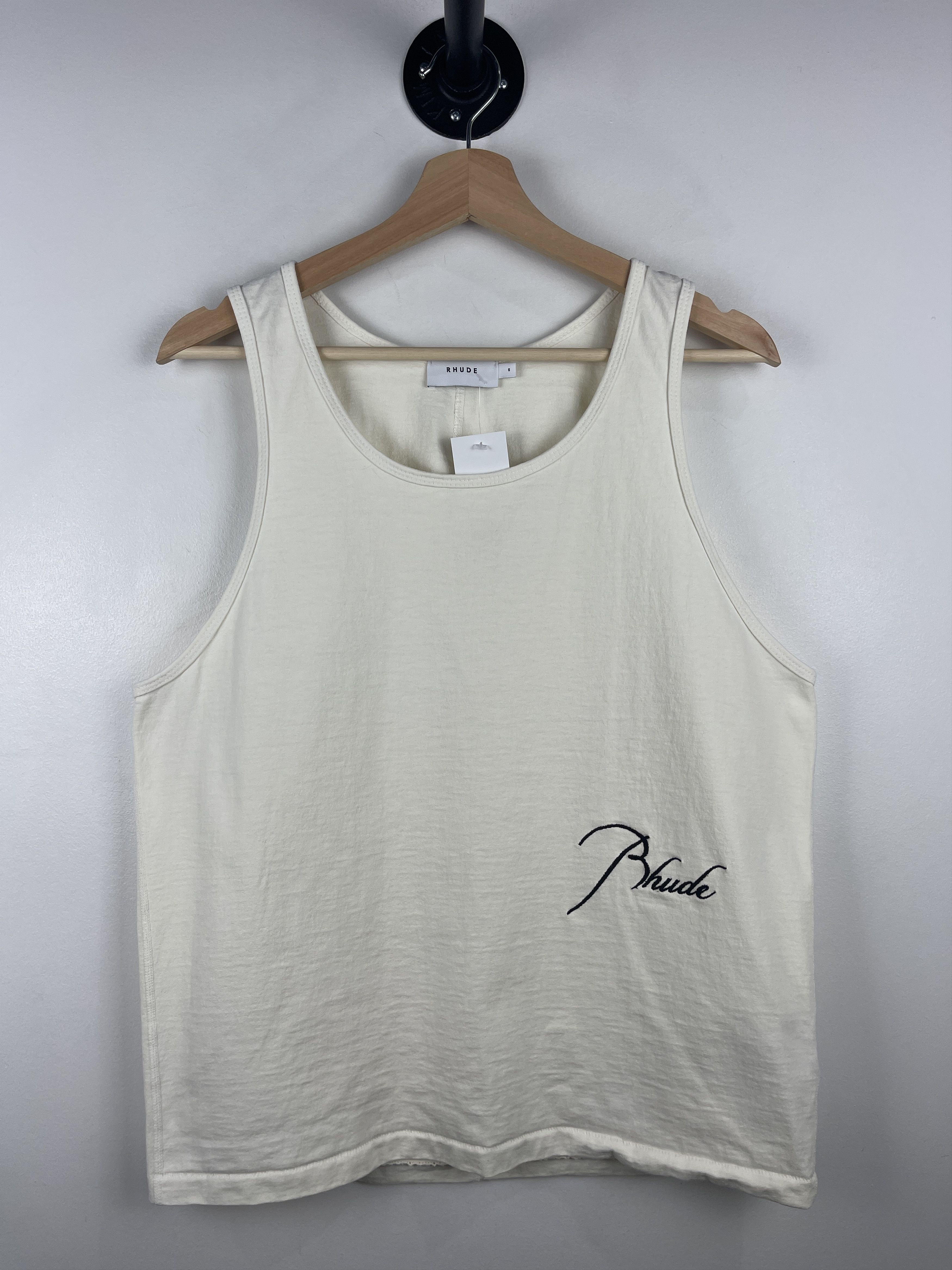 Rhude Rhude White Tank Top Size US S / EU 44-46 / 1 - 1 Thumbnail