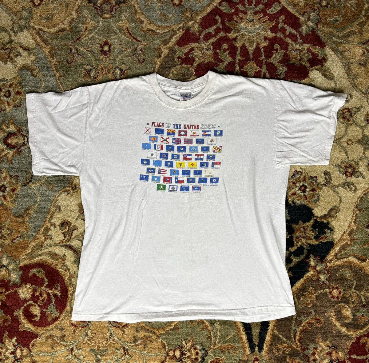 Vintage Vintage United States Flag Tshirt Size US XL / EU 56 / 4 - 1 Thumbnail
