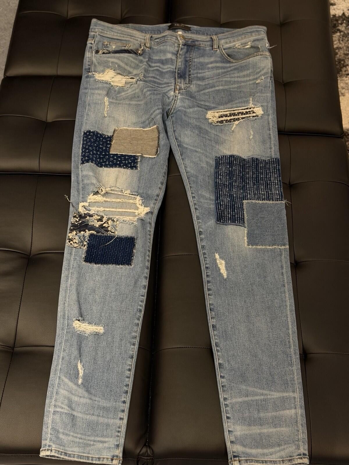 Amiri Size 38 - Amiri Blue Patchwork Jeans 100% Authentic Size US 38 / EU 54 - 1 Thumbnail