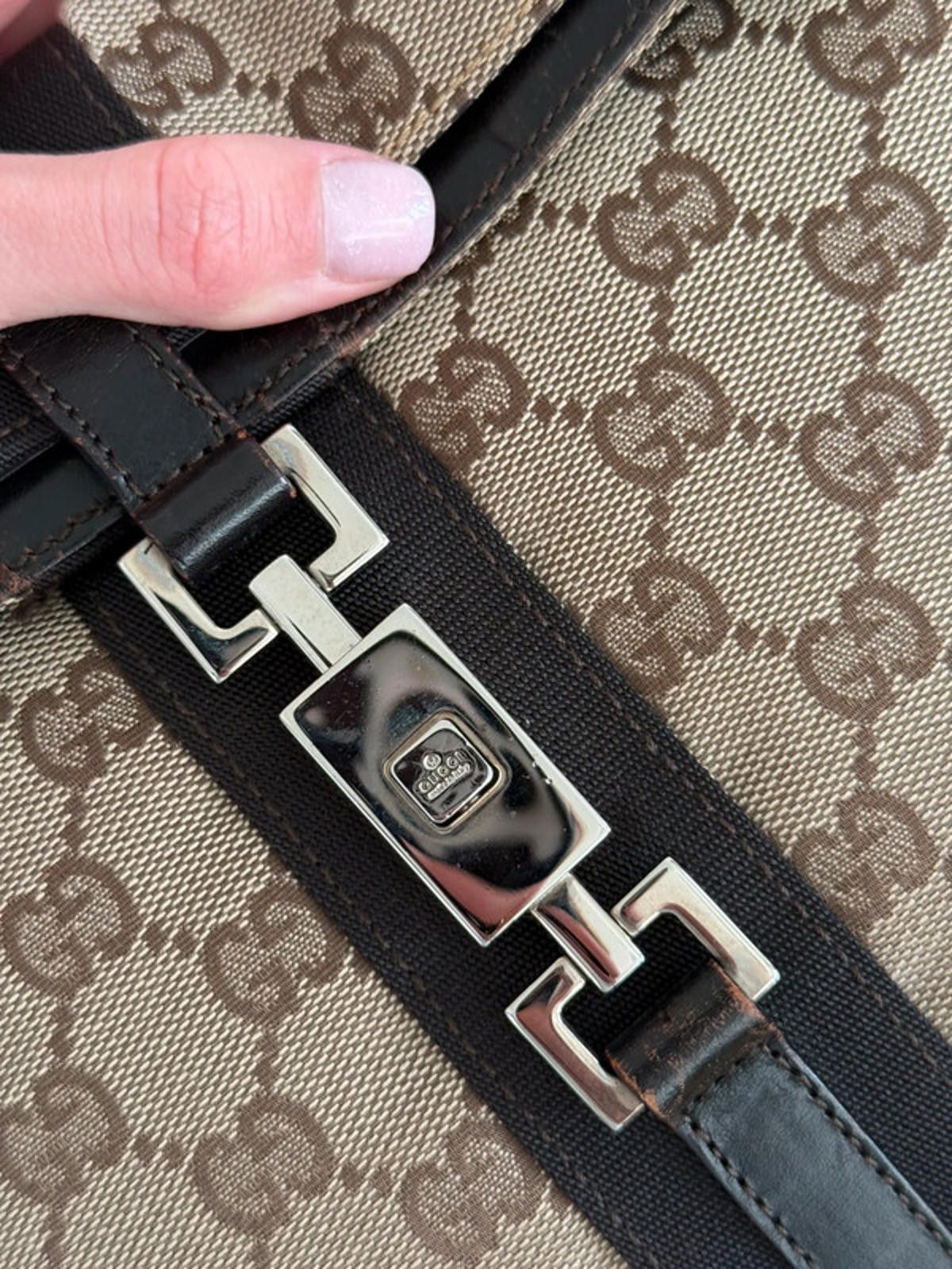 Gucci Gucci Jackie GG Canvas Shoulder Bag Size ONE SIZE - 7 Thumbnail